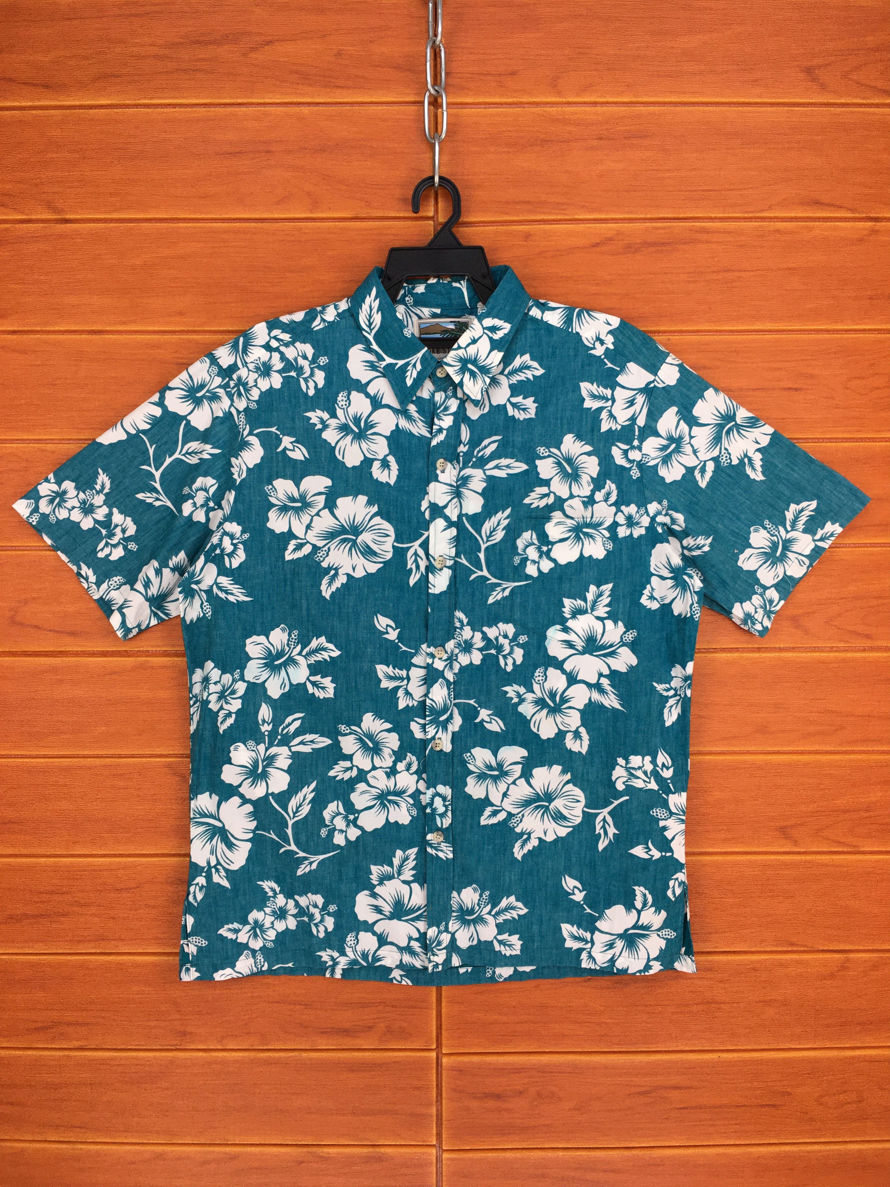 Vintage COOKE STREET Hibiscus Reverse Print Hawaiian Shirt
