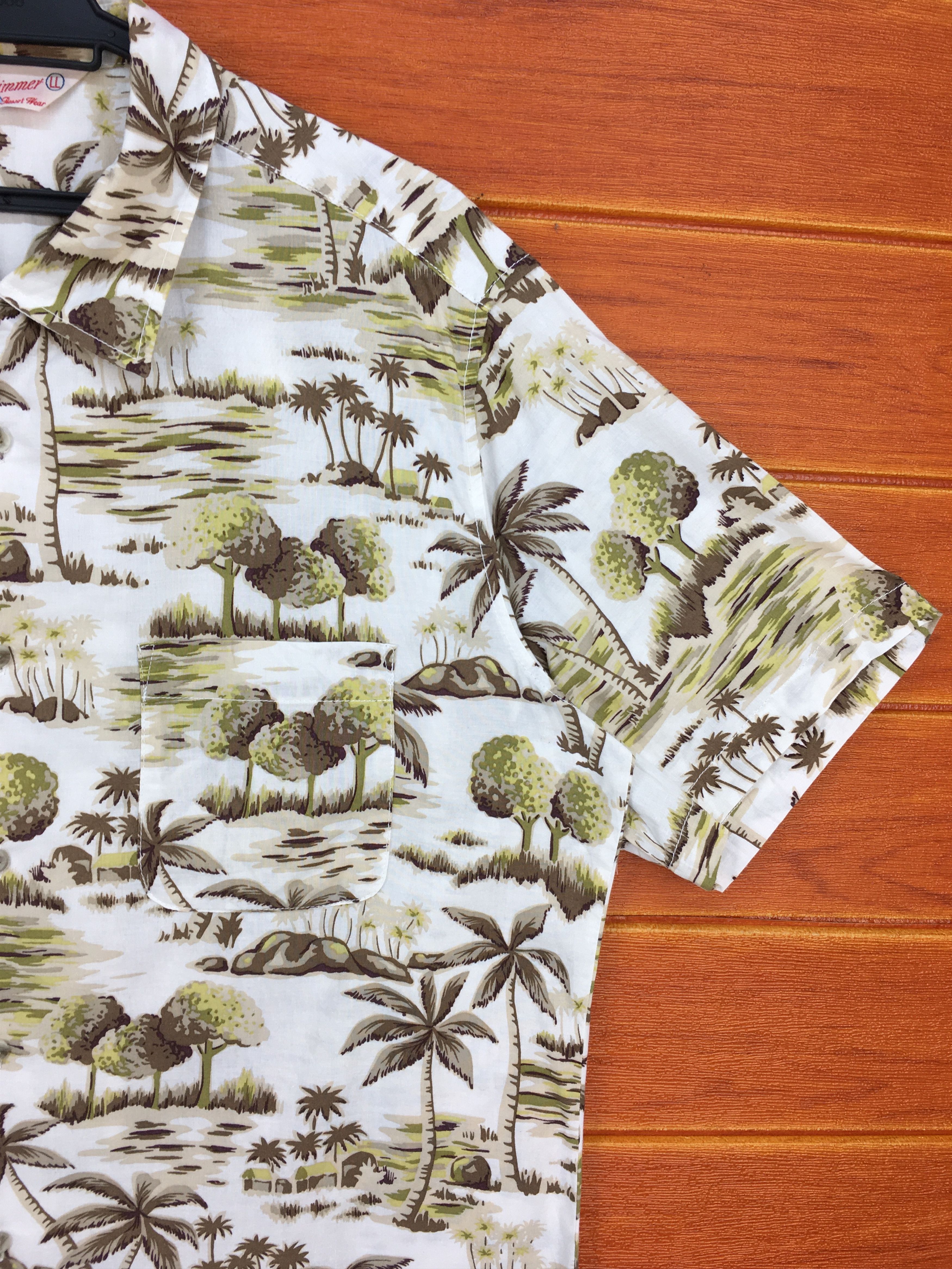 If Six Was Nine Japanese Hawaiian TRIMMER Forest Island Beach Shirt Size US L / EU 52-54 / 3 - 5 Thumbnail