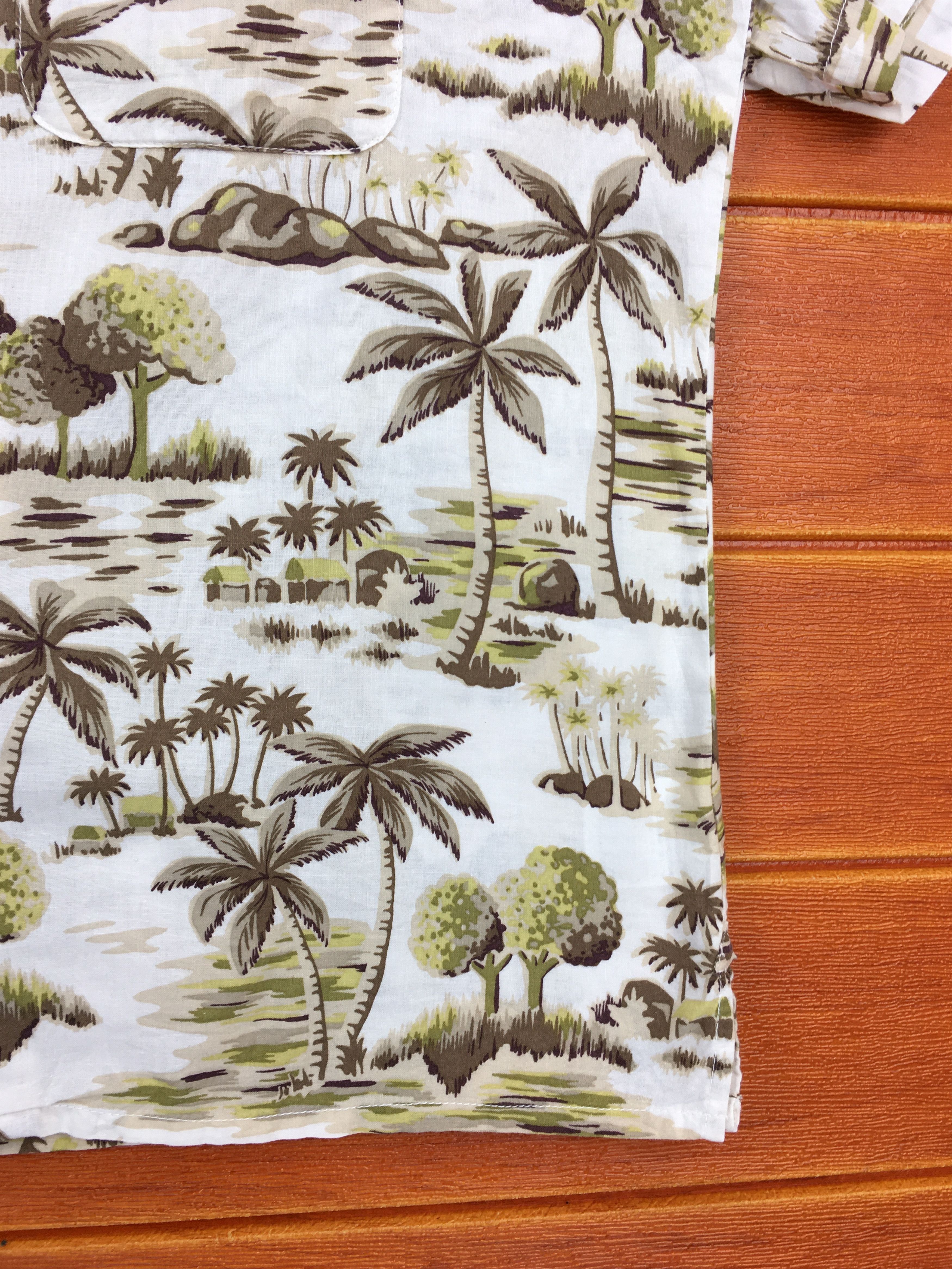 If Six Was Nine Japanese Hawaiian TRIMMER Forest Island Beach Shirt Size US L / EU 52-54 / 3 - 4 Thumbnail