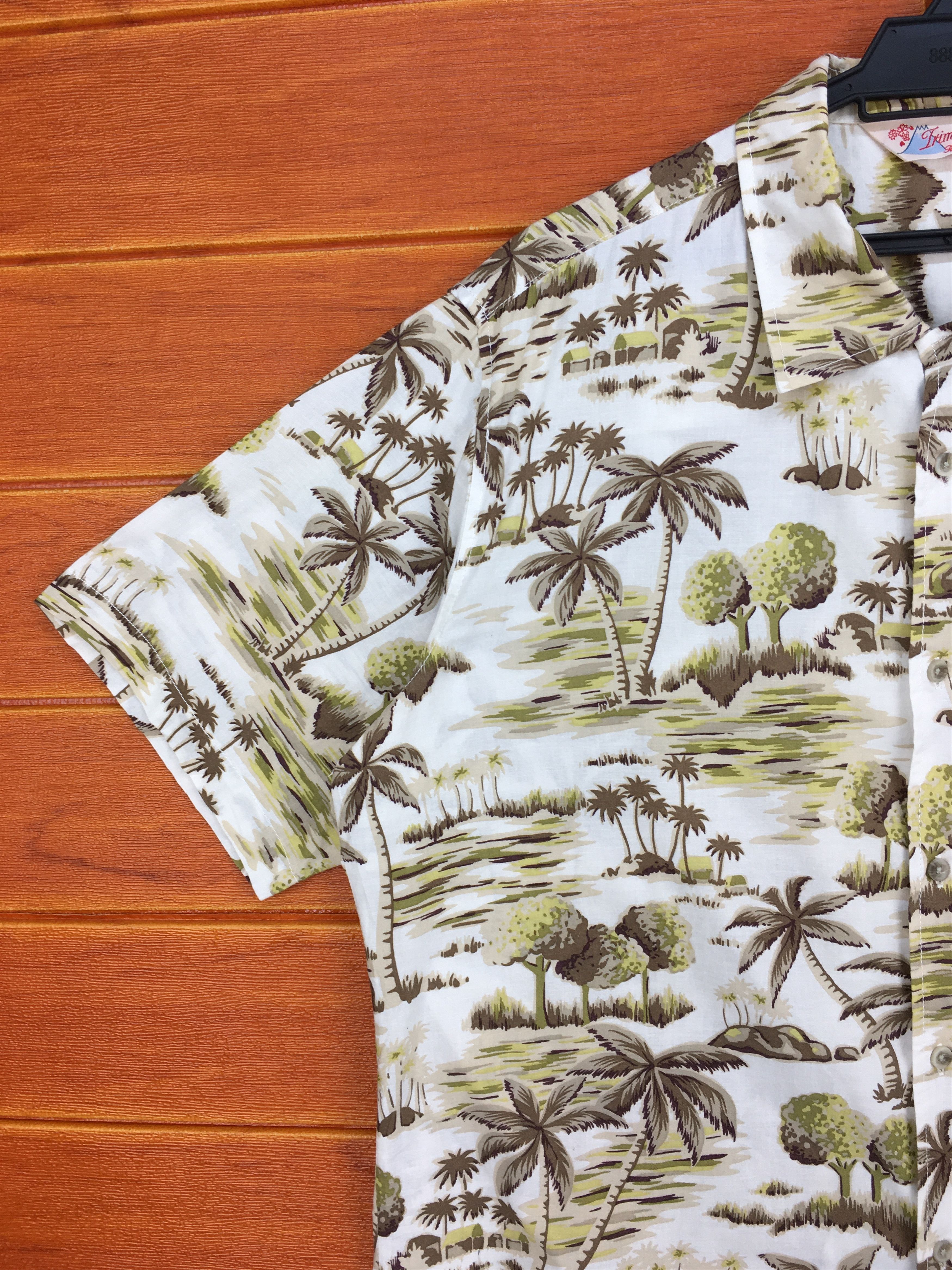 If Six Was Nine Japanese Hawaiian TRIMMER Forest Island Beach Shirt Size US L / EU 52-54 / 3 - 2 Thumbnail