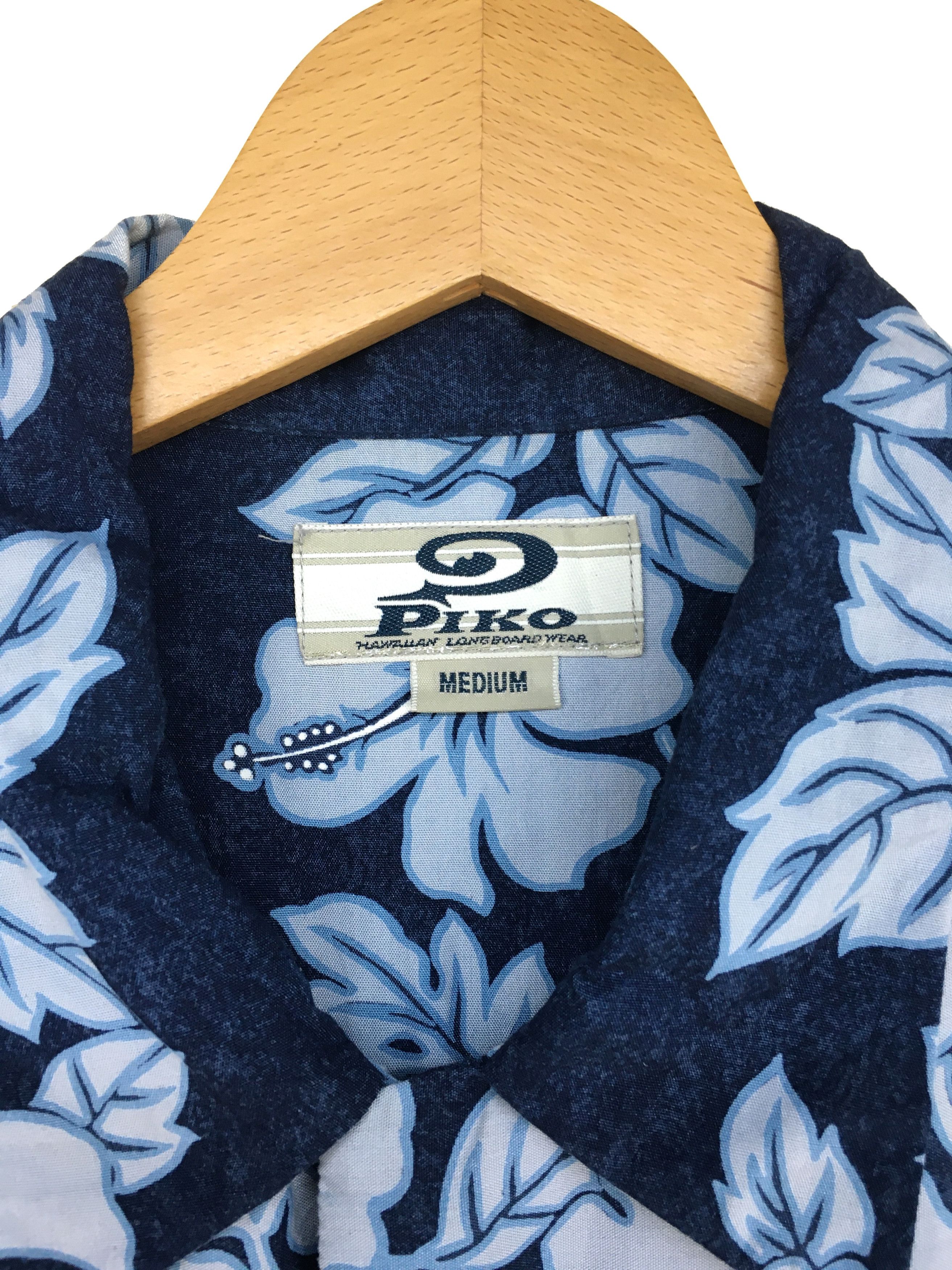 Vintage Vintage PIKO Border Striped Floral Hawaiian Shirt Size US M / EU 48-50 / 2 - 6 Thumbnail