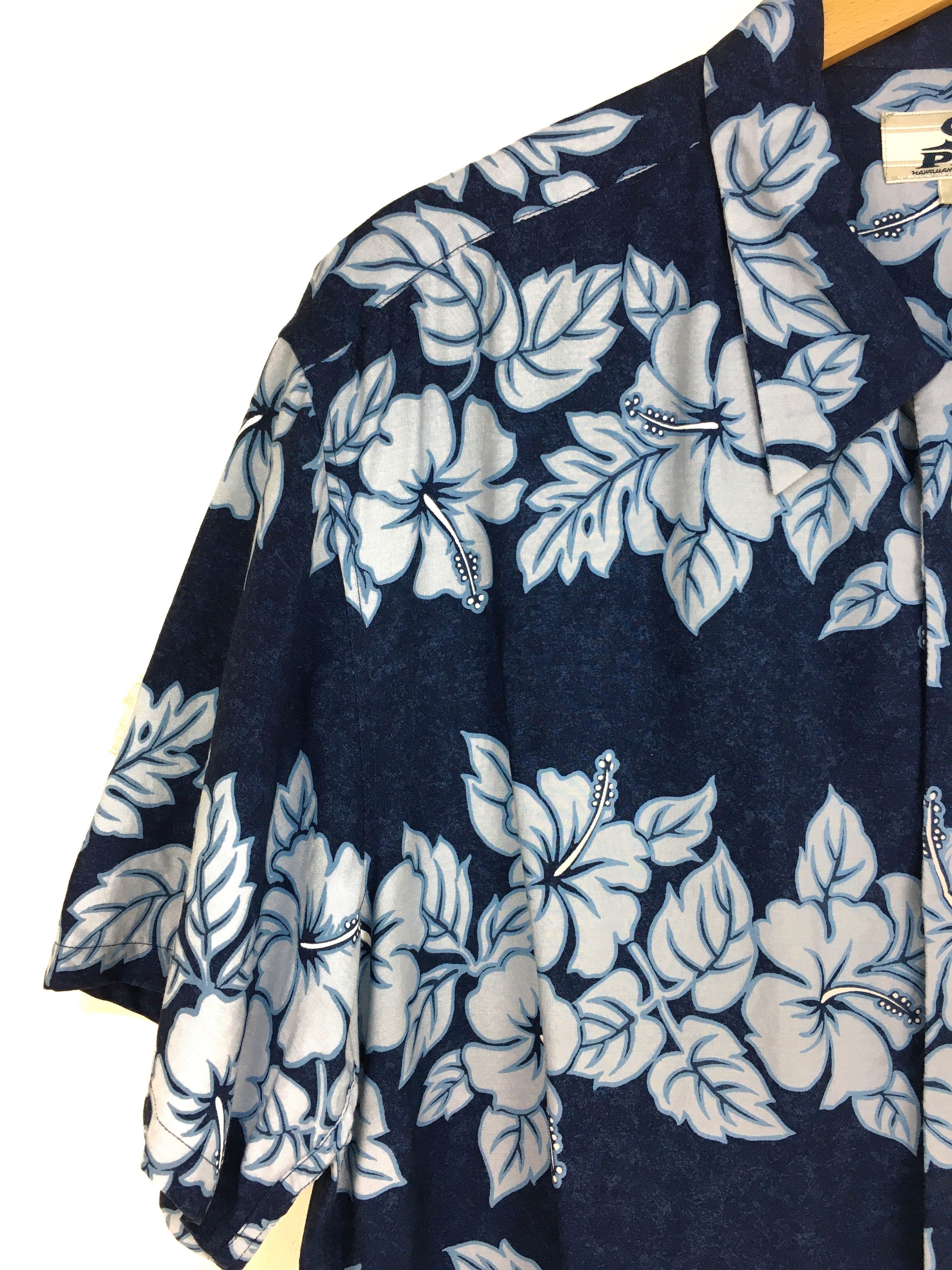 Vintage Vintage PIKO Border Striped Floral Hawaiian Shirt Size US M / EU 48-50 / 2 - 2 Thumbnail