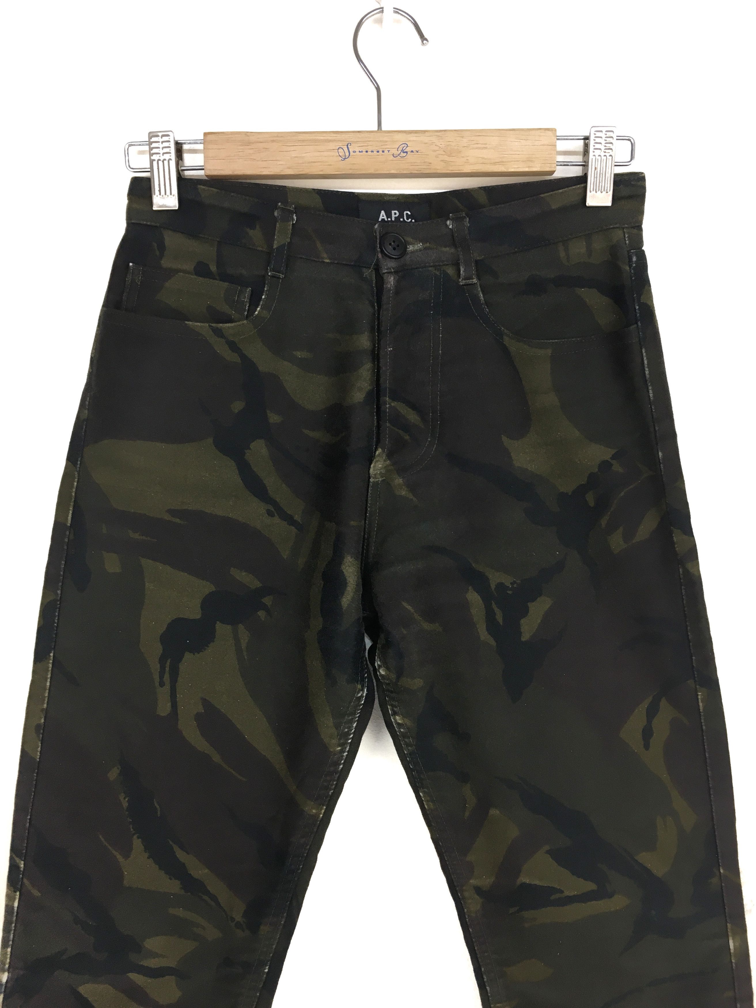 A.P.C. Vintage A.P.C. Woodland Camouflaged Denim Pants Size US 26 / EU 42 - 2 Thumbnail