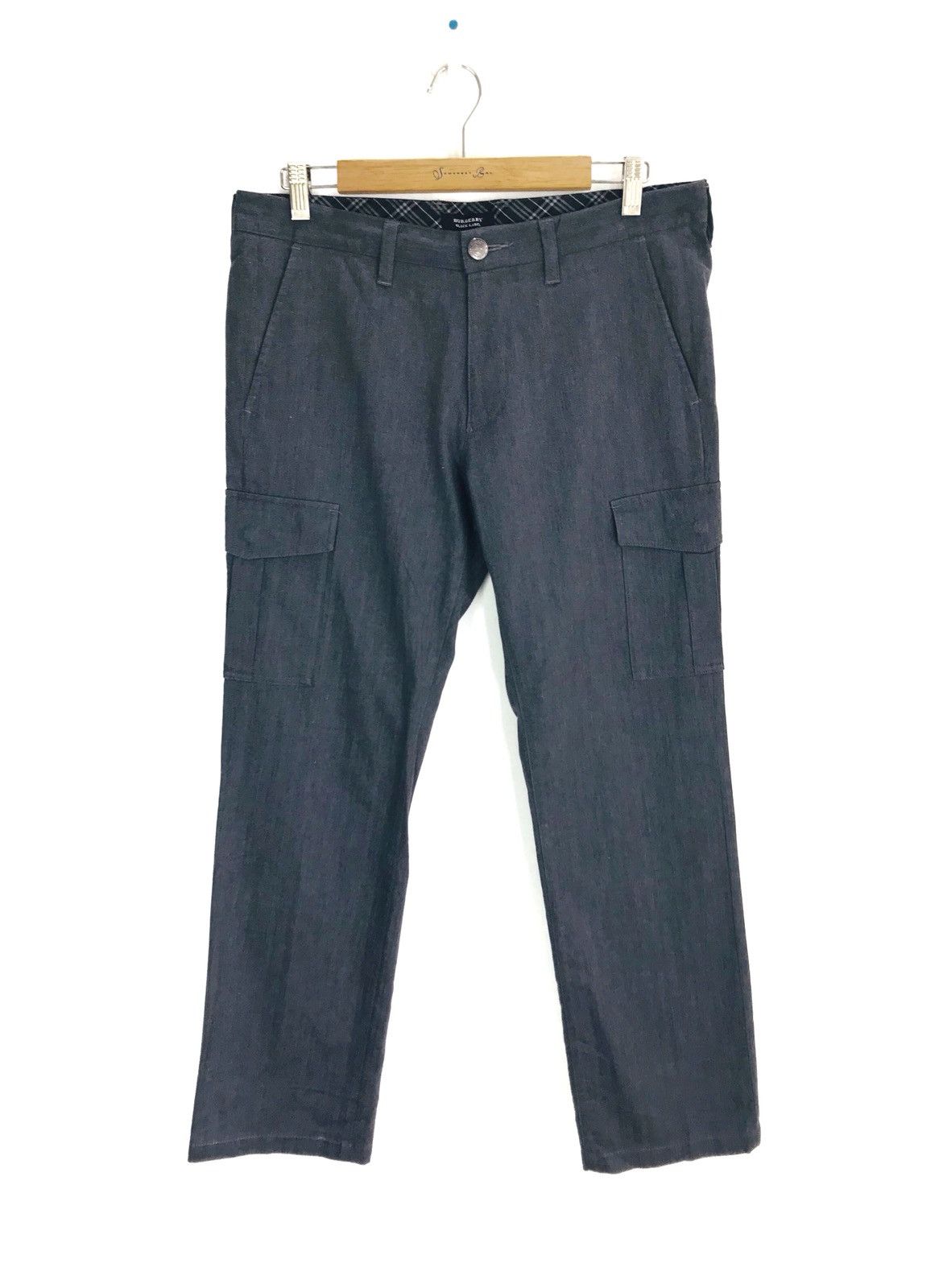 Burberry BURBERRY Black Label Herringbone Twill Striped Cargo Pants Size US 32 / EU 48 - 1 Thumbnail
