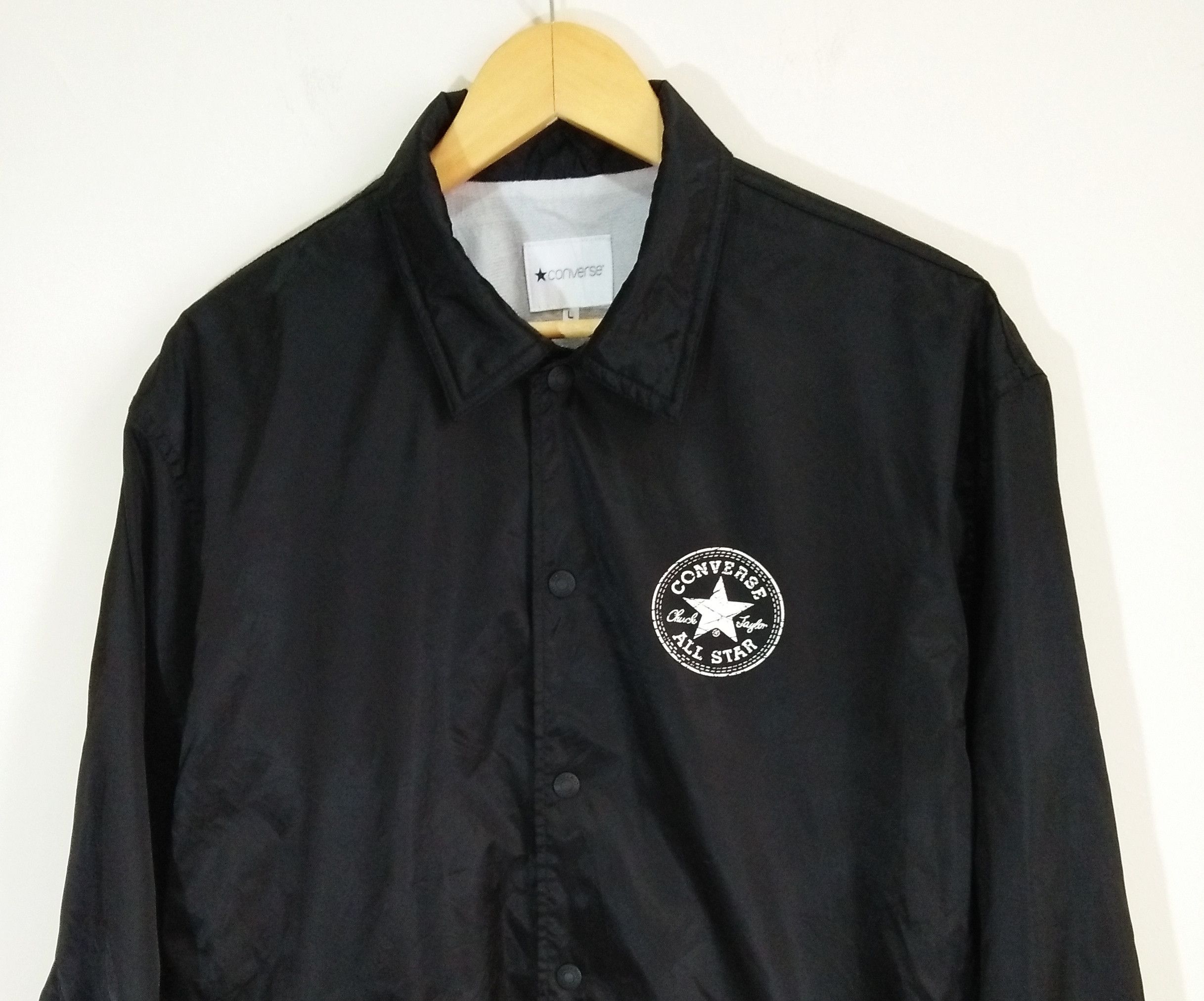 Converse Vintage Converse All Star Big Logo Spell Out Button Jacket Size US L / EU 52-54 / 3 - 4 Thumbnail