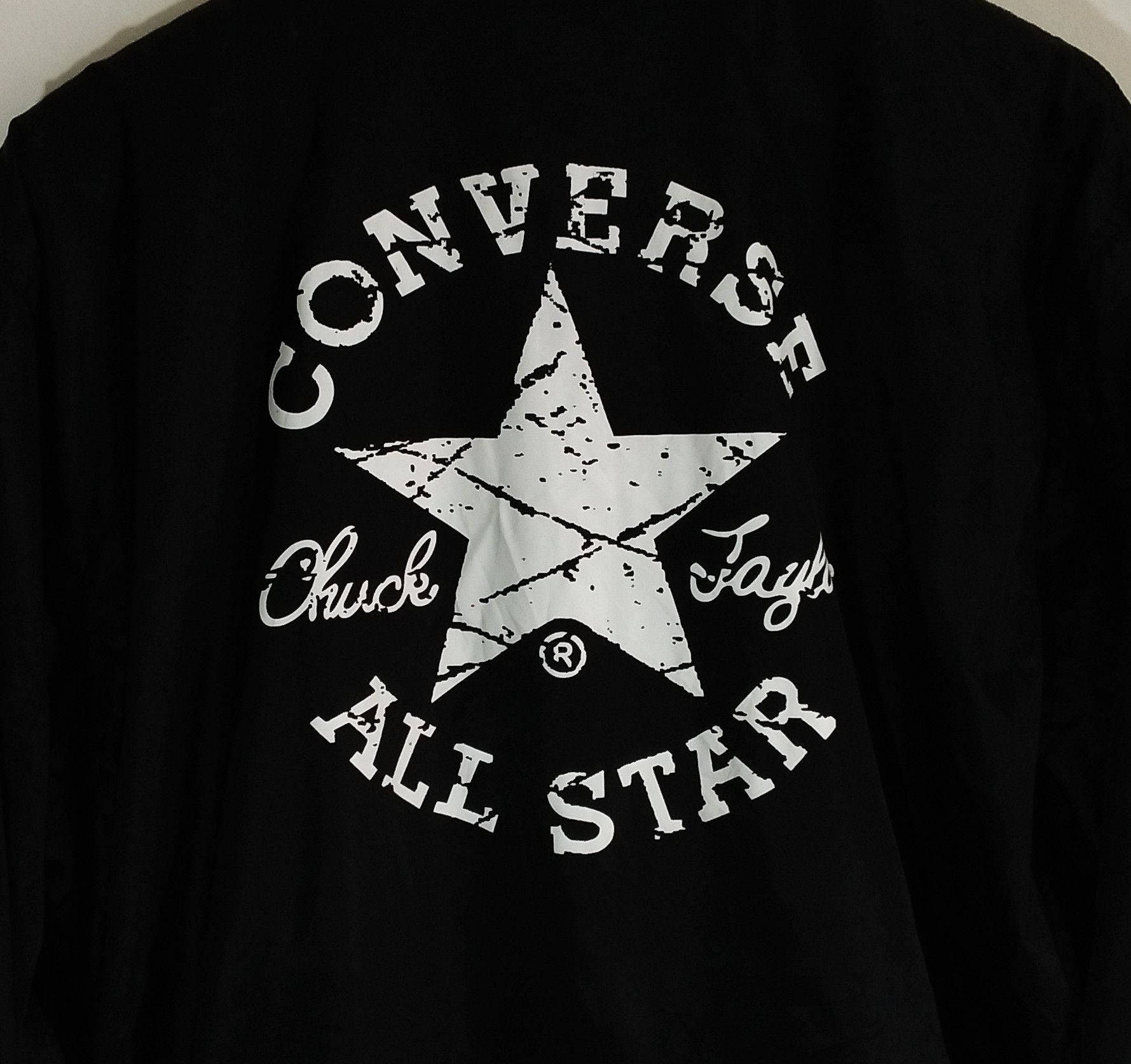 Converse Vintage Converse All Star Big Logo Spell Out Button Jacket Size US L / EU 52-54 / 3 - 2 Thumbnail