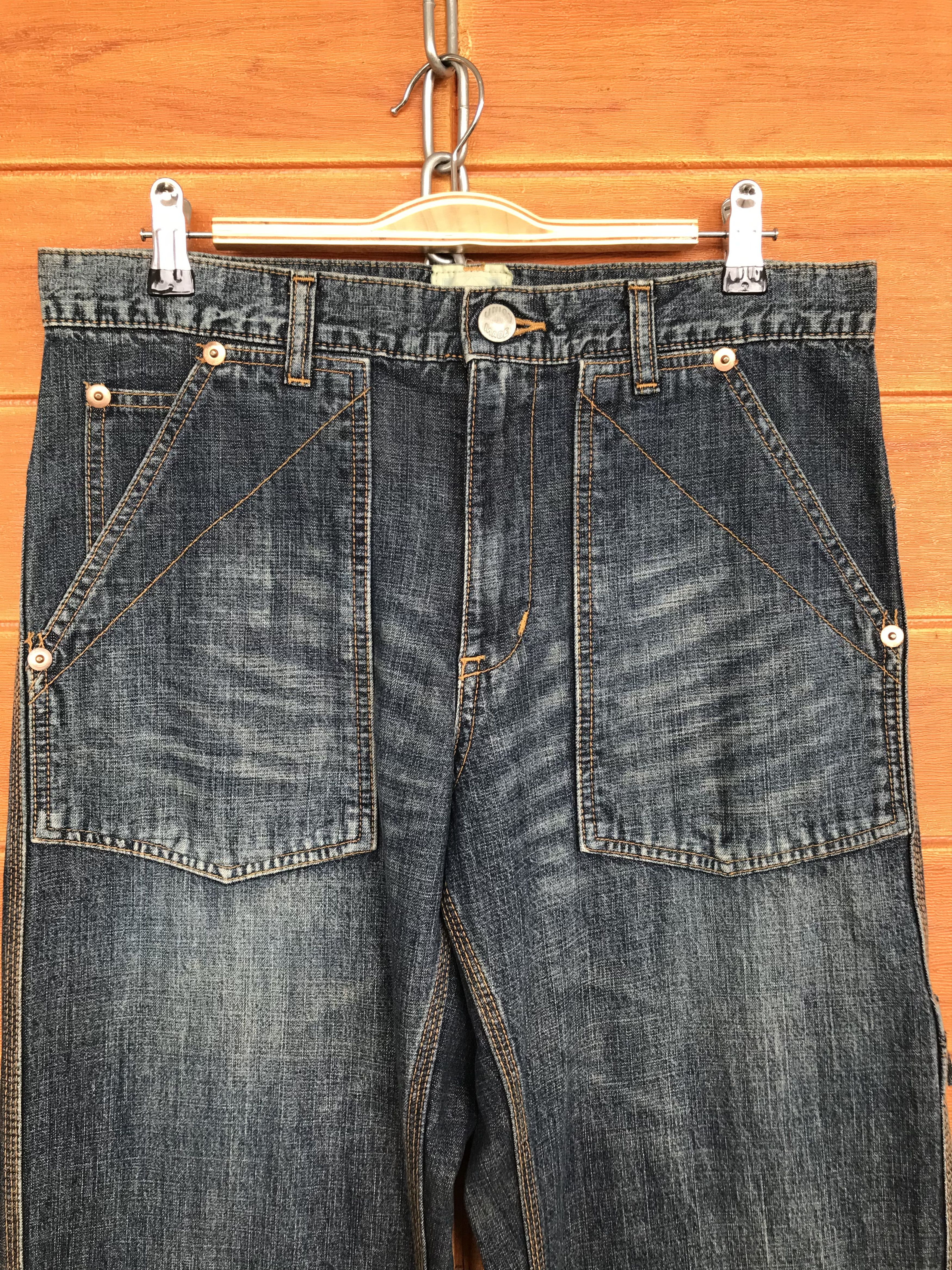 Vintage Vintage Houston Japan Carpenter Fatigue Denim Jeans Size US 32 / EU 48 - 3 Thumbnail