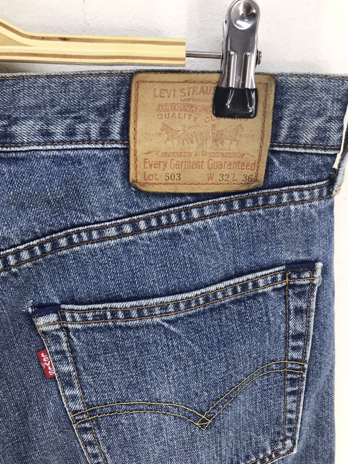 Levi's Vintage Clothing Vintage 1996 Lot 503 Levis Denim Jeans Size US 32 / EU 48 - 7 Thumbnail