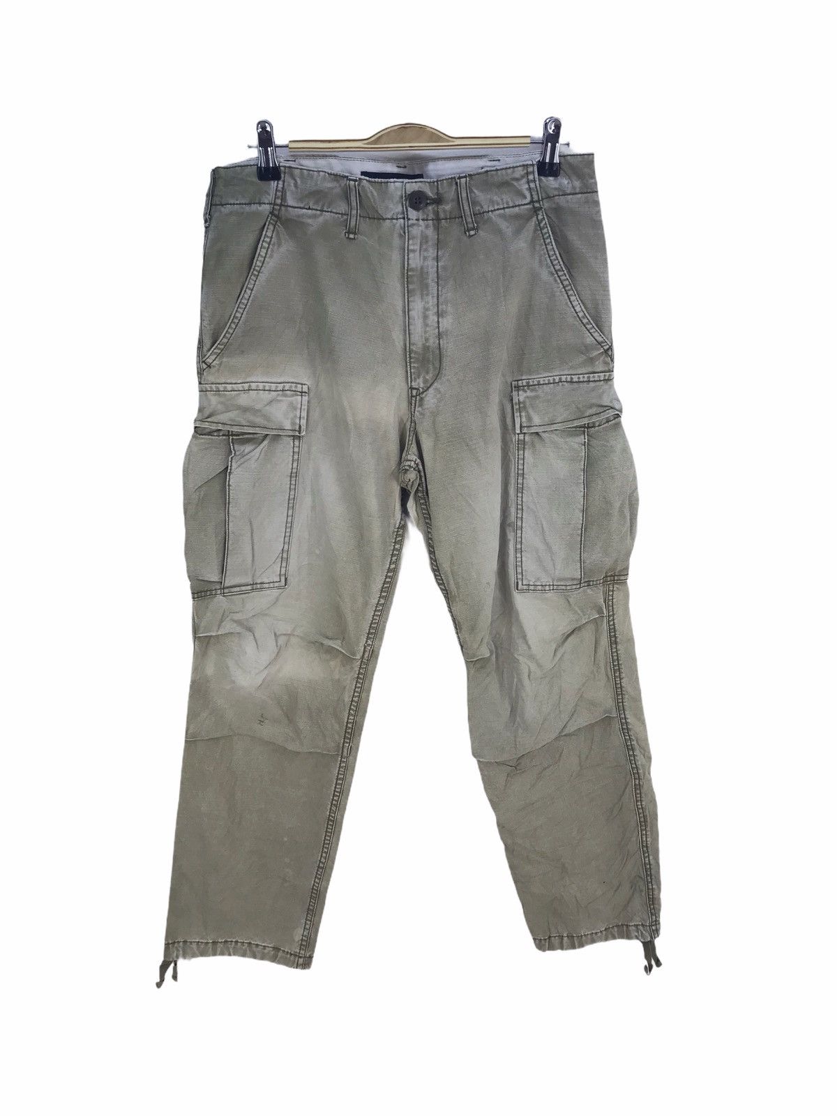 American Rag American Rag Olive Green Faded Military Spec Cargo Pants Size US 32 / EU 48 - 1 Thumbnail