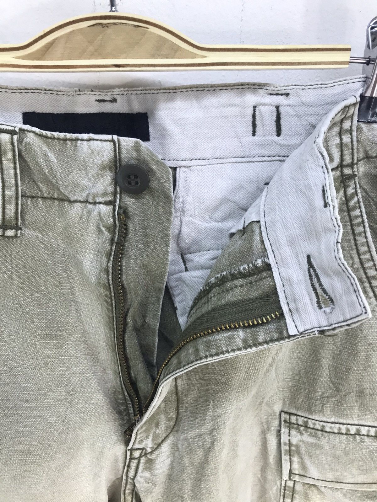 American Rag American Rag Olive Green Faded Military Spec Cargo Pants Size US 32 / EU 48 - 8 Thumbnail