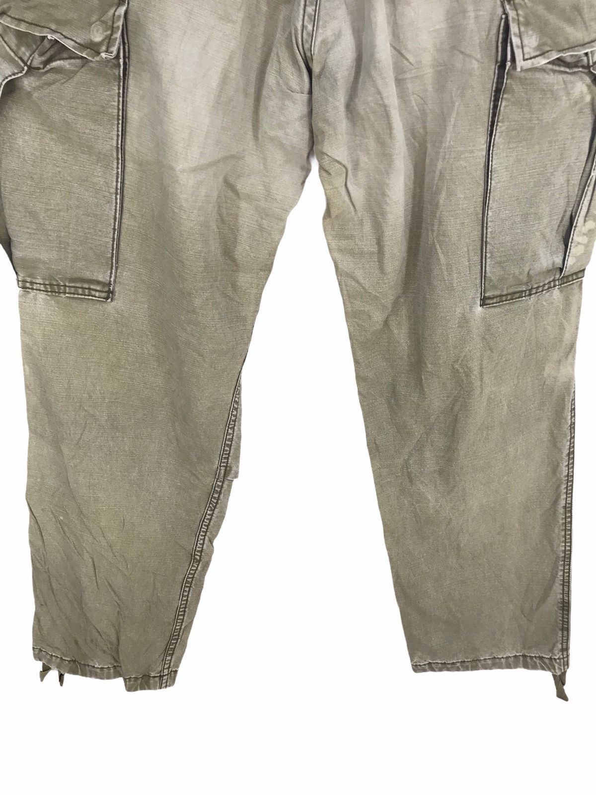 American Rag American Rag Olive Green Faded Military Spec Cargo Pants Size US 32 / EU 48 - 6 Thumbnail