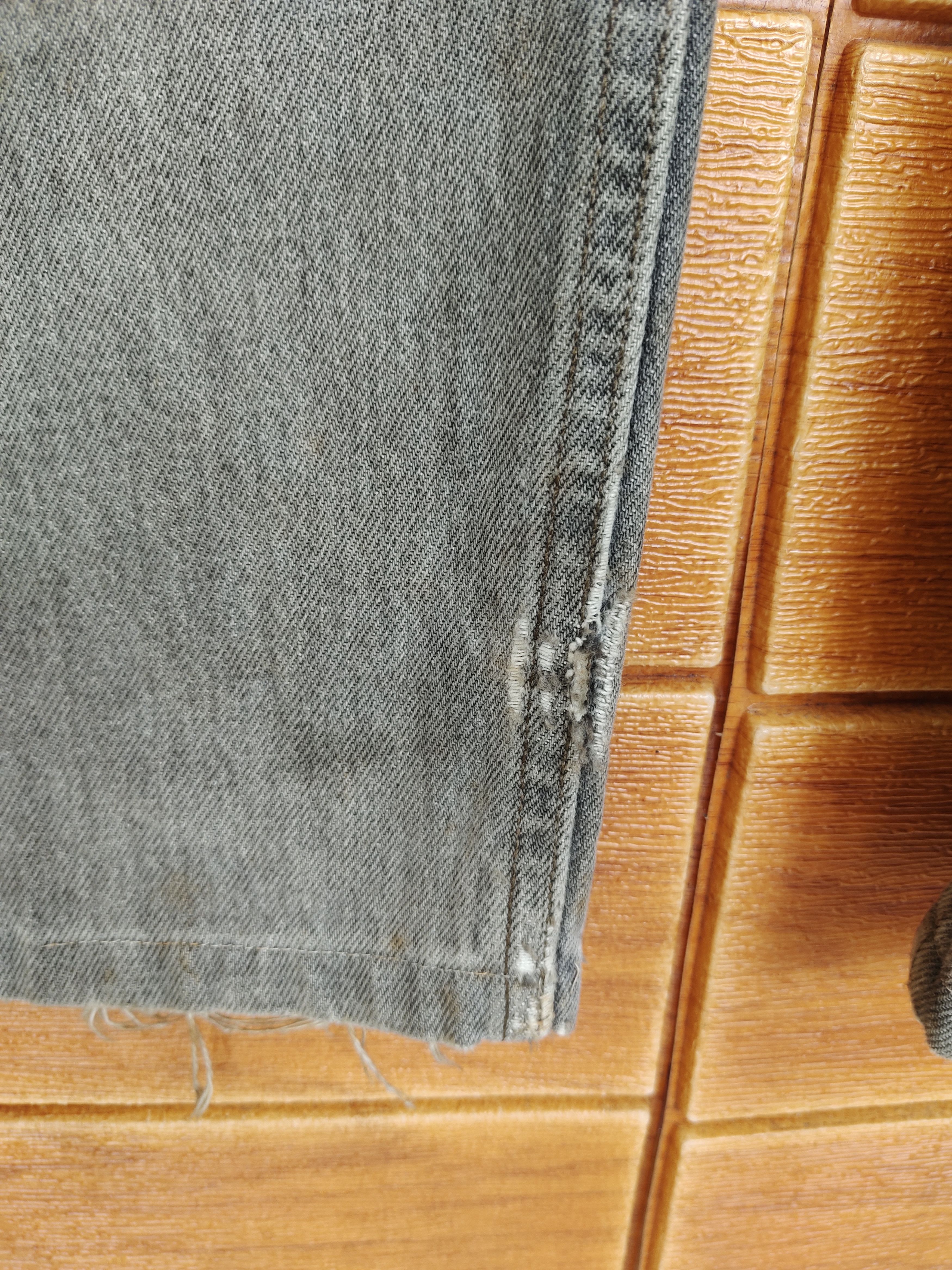 Levi's Vintage 1993 LEVIS 501 USA Black Faded Denim Jeans Size US 31 - 6 Thumbnail