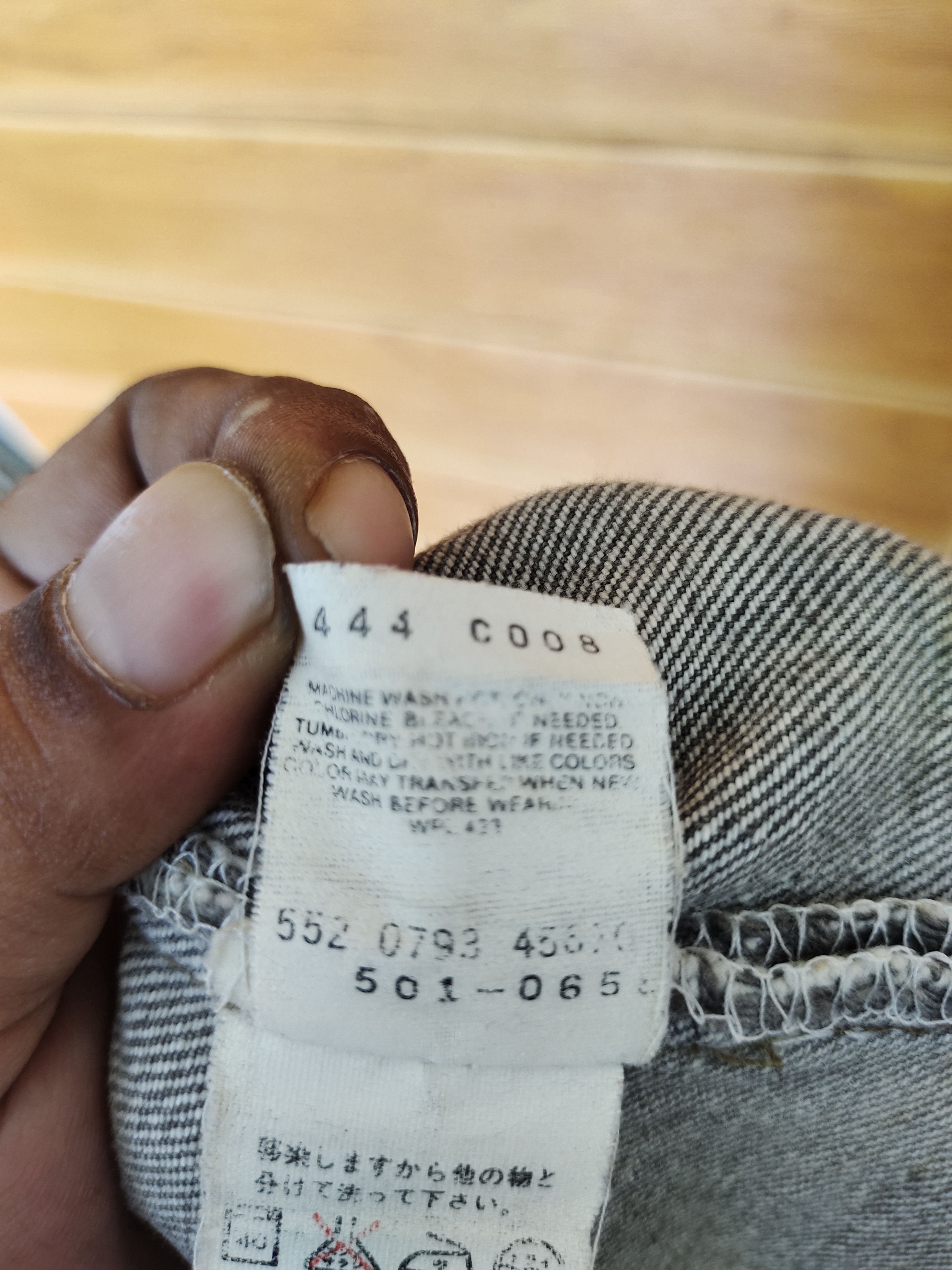 Levi's Vintage 1993 LEVIS 501 USA Black Faded Denim Jeans Size US 31 - 19 Thumbnail