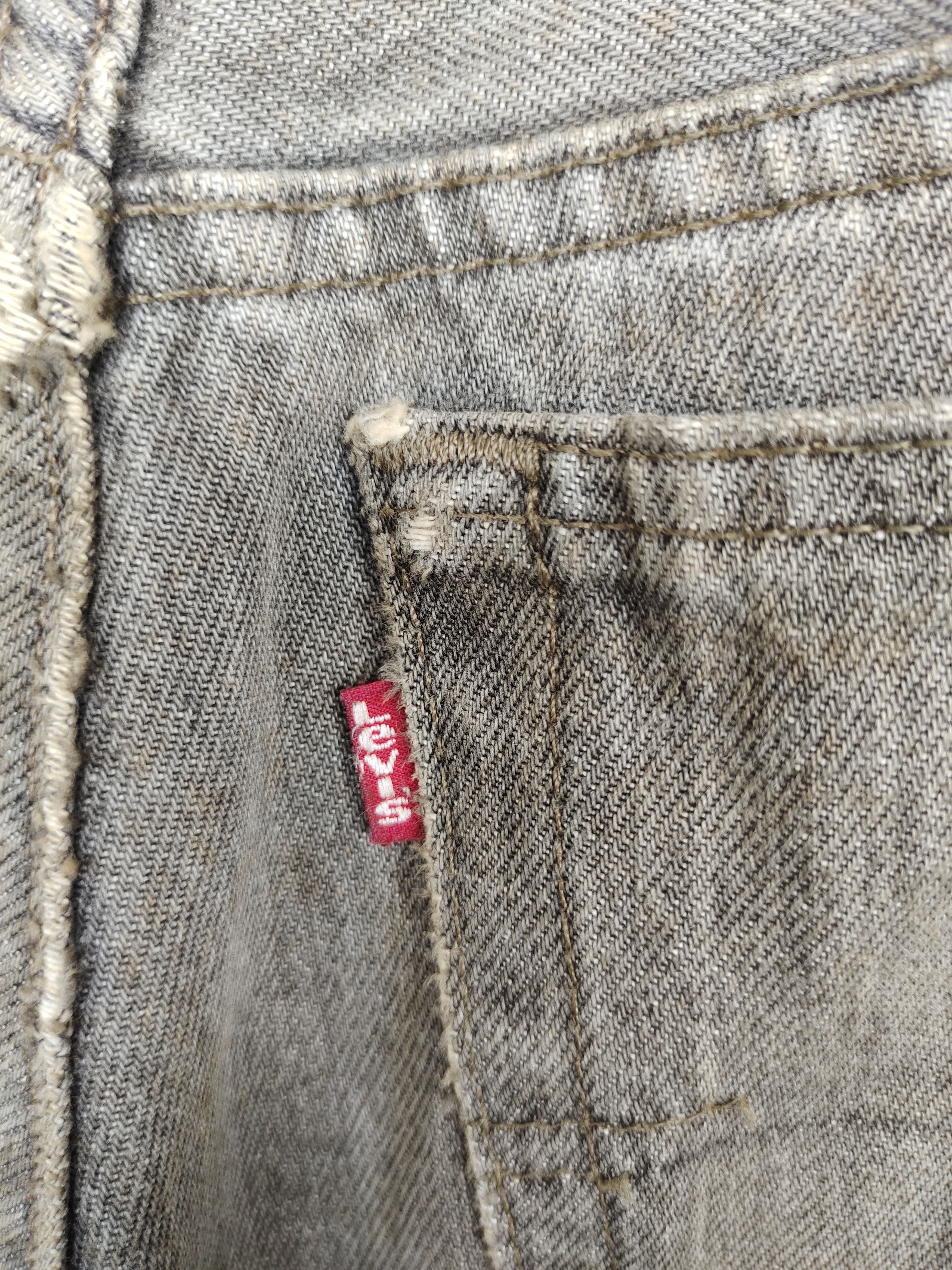 Levi's Vintage 1993 LEVIS 501 USA Black Faded Denim Jeans Size US 31 - 12 Thumbnail