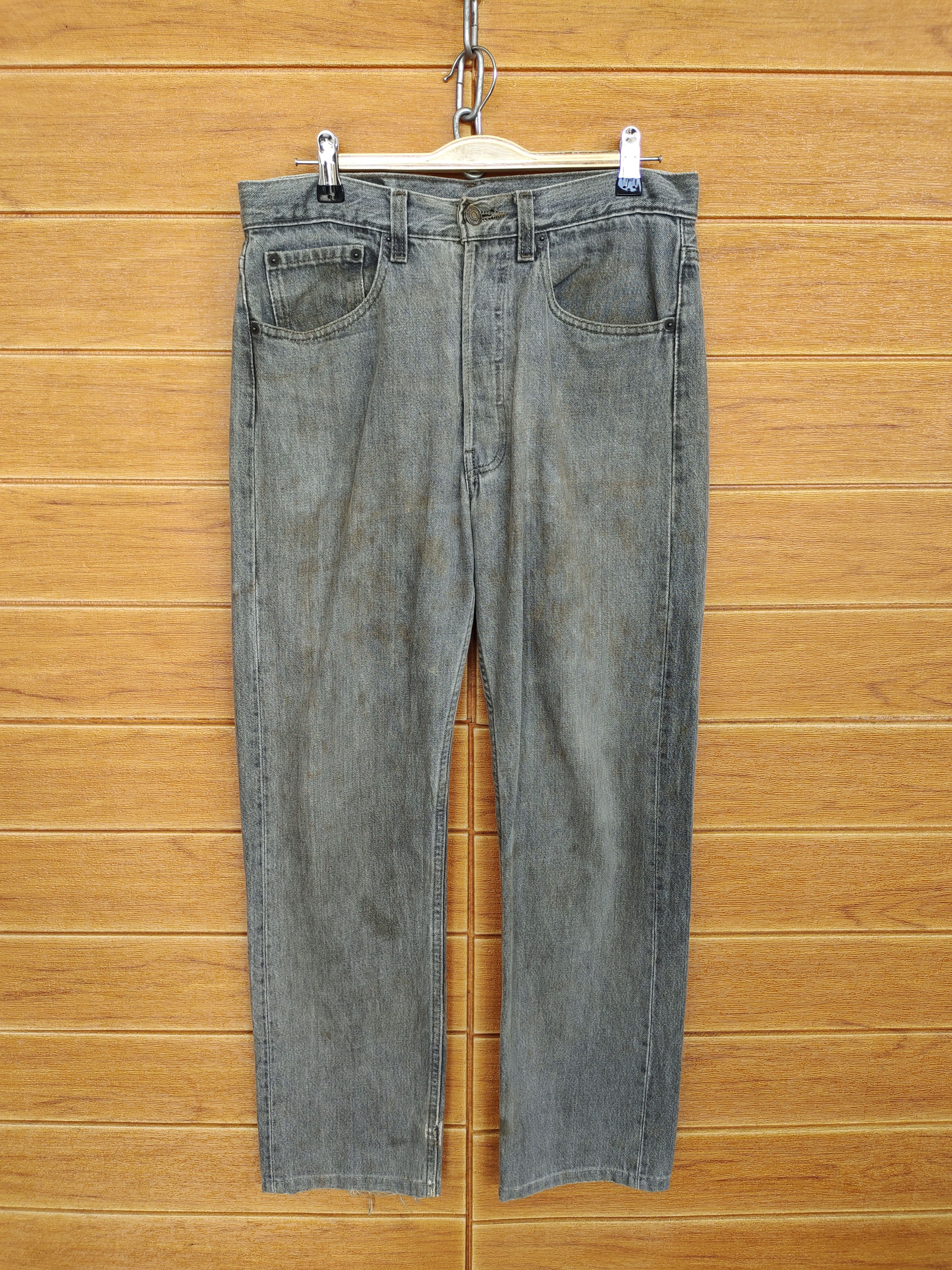 Levi's Vintage 1993 LEVIS 501 USA Black Faded Denim Jeans Size US 31 - 2 Thumbnail
