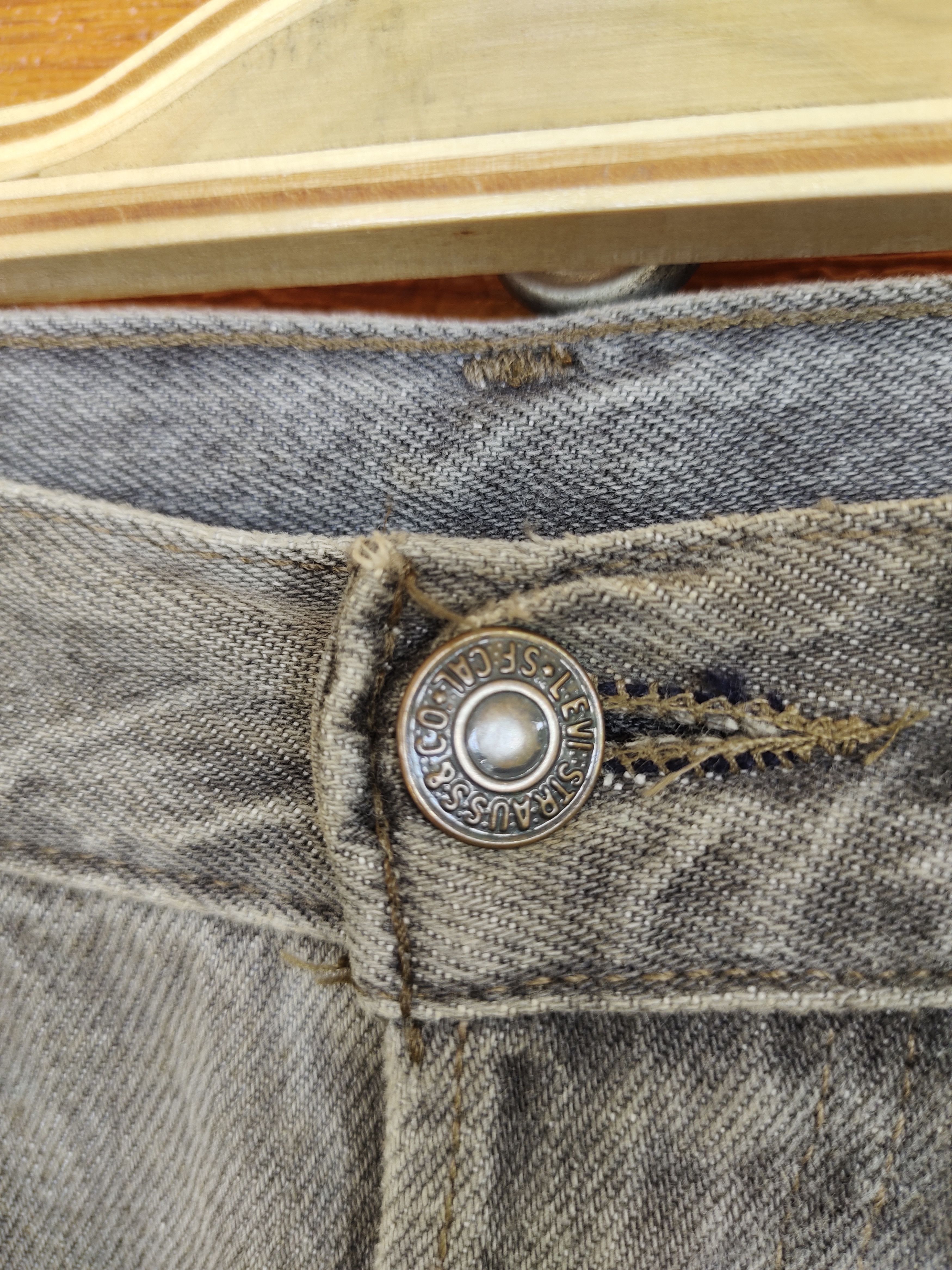 Levi's Vintage 1993 LEVIS 501 USA Black Faded Denim Jeans Size US 31 - 16 Thumbnail