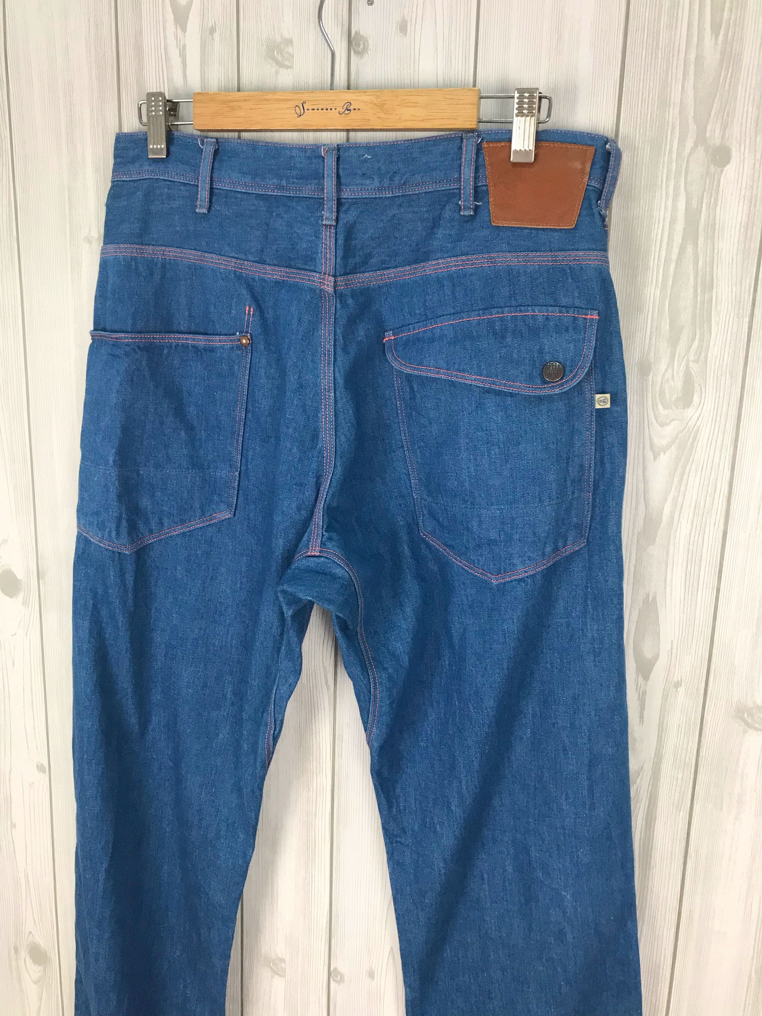 Comme des Garcons × Undercover Japanese Brand SPELLBOUND Made In Japan Workers Denim Jeans Size US 32 / EU 48 - 2 Thumbnail