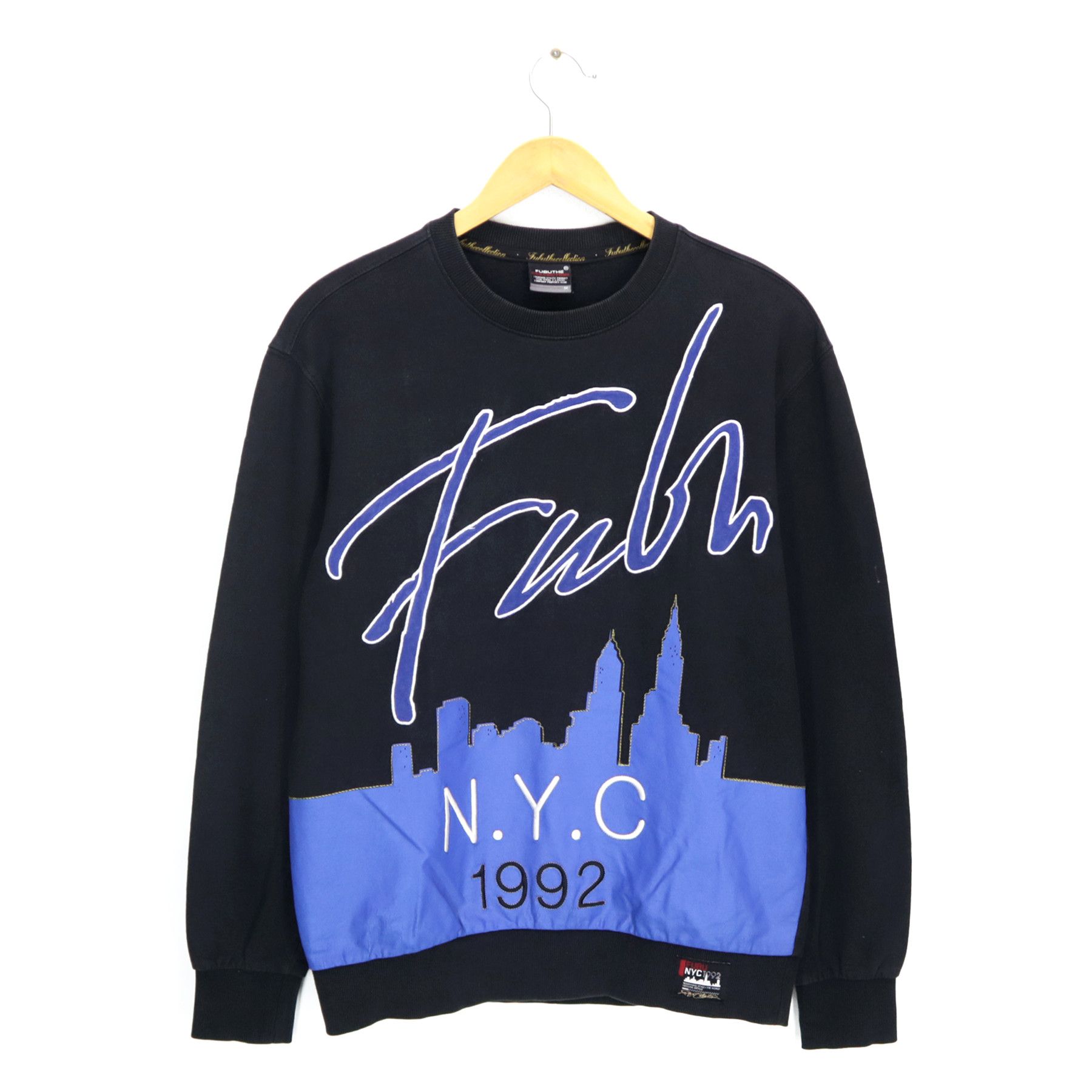 FUBU NYC 1992 New York City Big Logo Embroidered Sweatshirt
