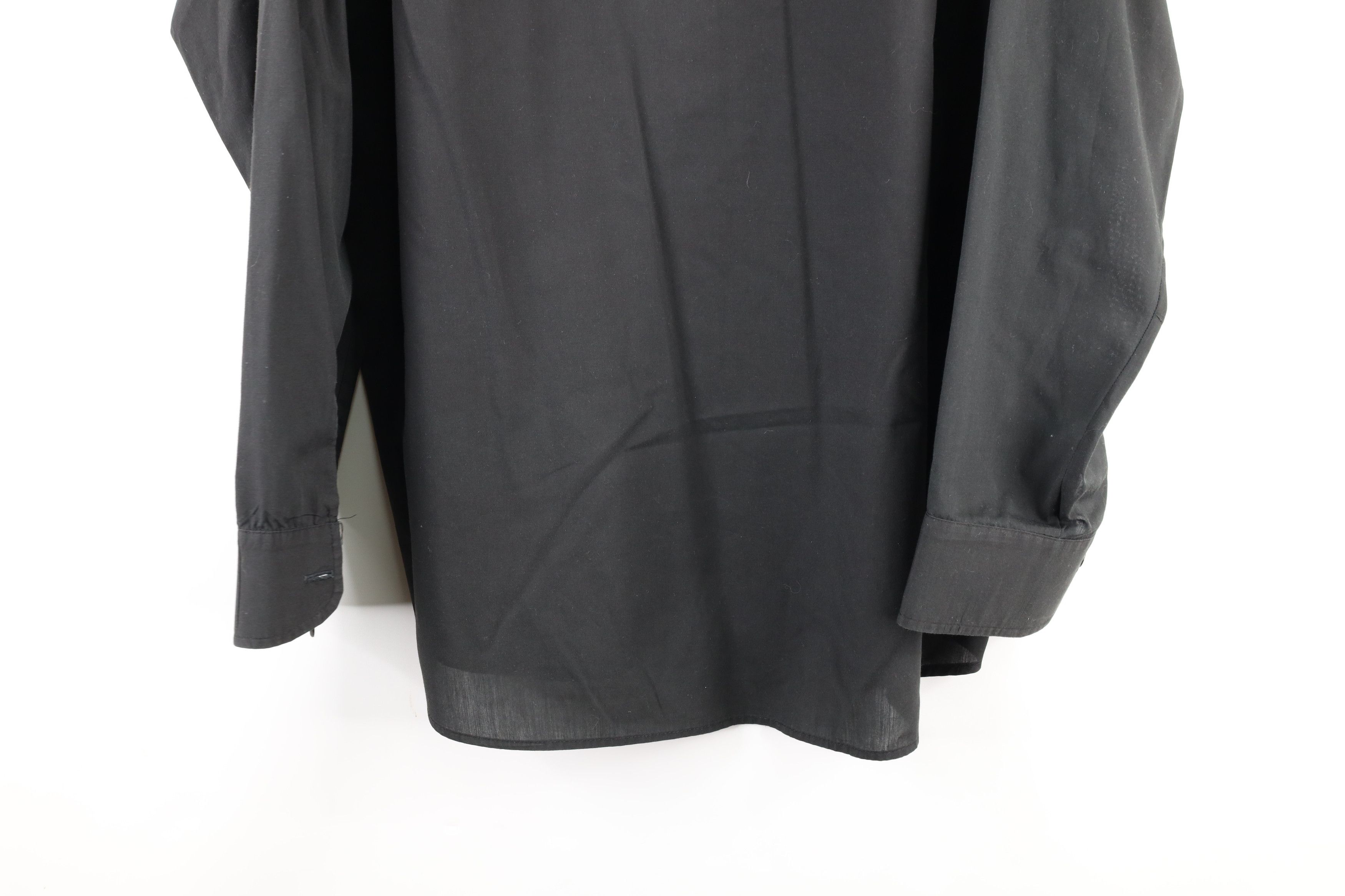 Vintage Vintage 90s Streetwear Banded Collar Button Shirt Black USA Size US L / EU 52-54 / 3 - 8 Preview