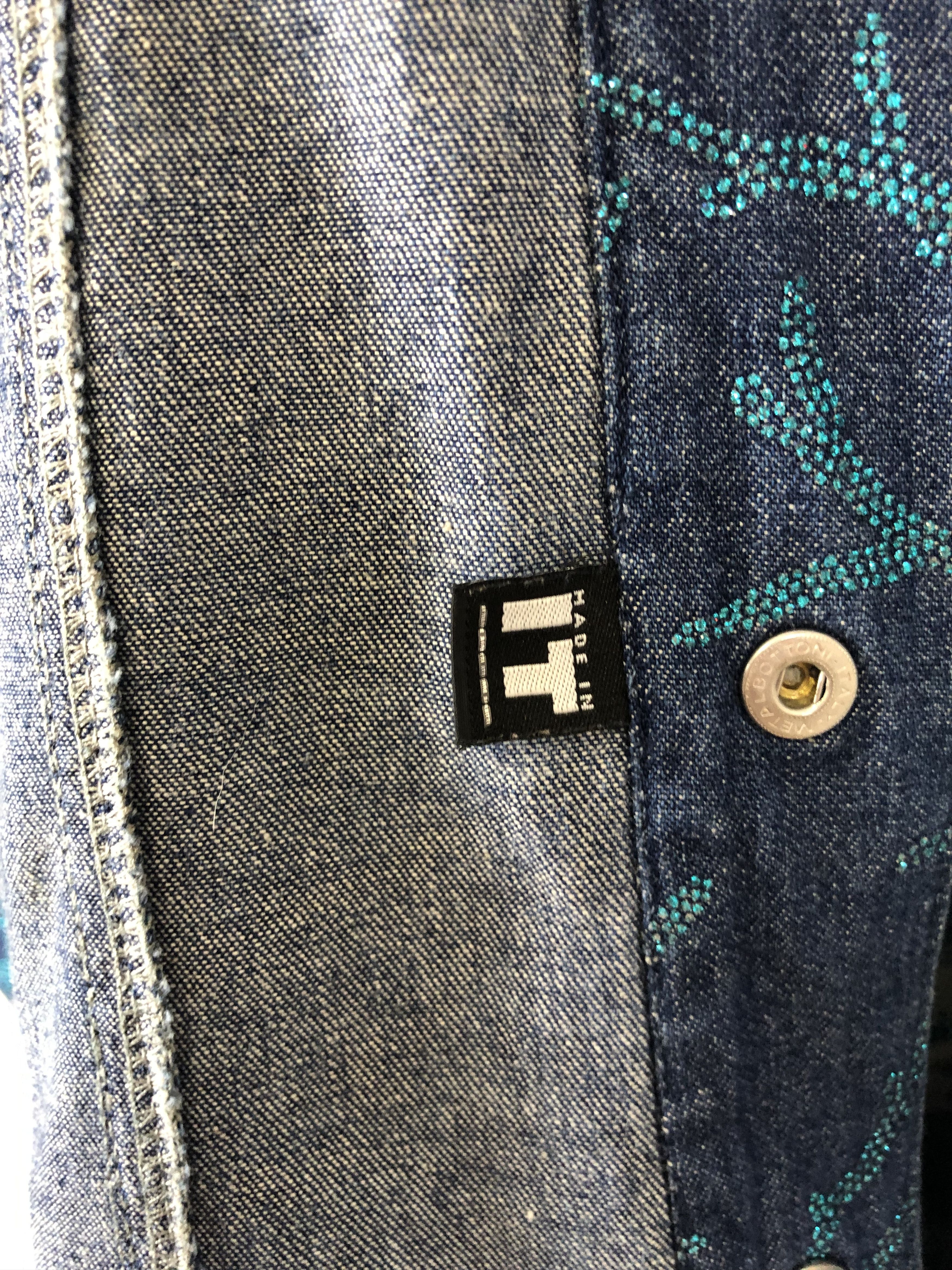 Versace Vintage VERSACE Washed Denim Blue Jacket M94 Size US S / EU 44-46 / 1 - 9 Thumbnail