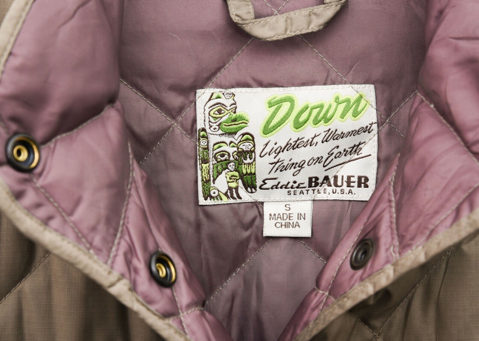 Eddie Bauer Light Warm Down Jacket Women S Coat EB 550 Quilted Size S / US 4 / IT 40 - 5 Thumbnail