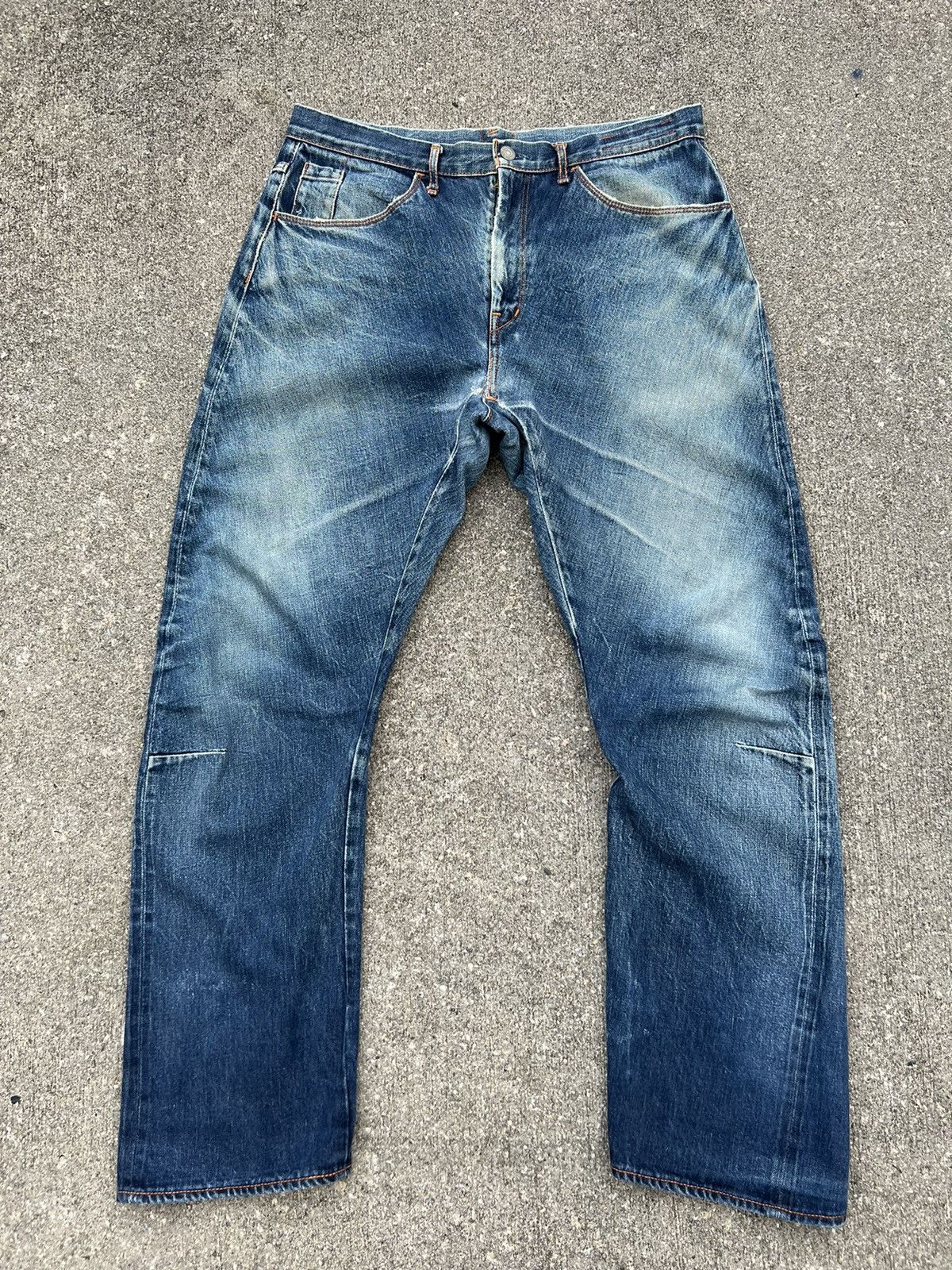 Jeans Dirty Pants faded crash denim thrashed y2k distressed