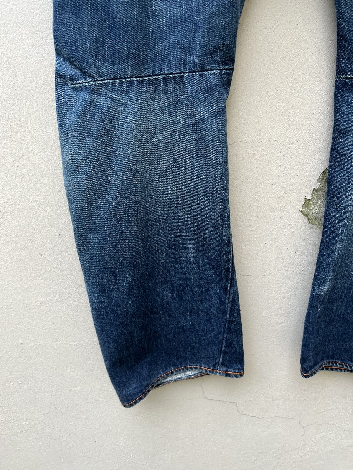 Hiroshi Kato Vintage KATO Japan Fade Blue Denim Selvedge Trashed Jeans Size US 34 / EU 50 - 22 Thumbnail