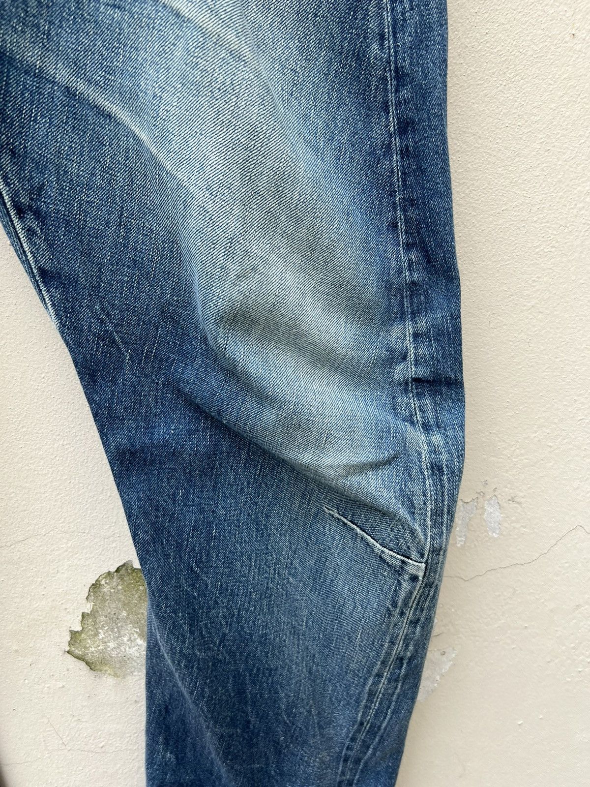 Hiroshi Kato Vintage KATO Japan Fade Blue Denim Selvedge Trashed Jeans Size US 34 / EU 50 - 16 Thumbnail