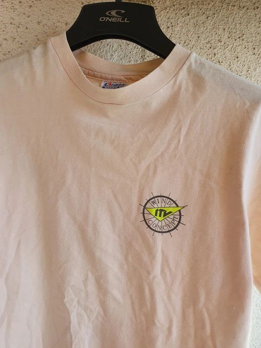 Hanes × Vintage Wind Concept ITV Vtg Made in USA single stitch t-shirt,sz L Size US L / EU 52-54 / 3 - 7 Thumbnail