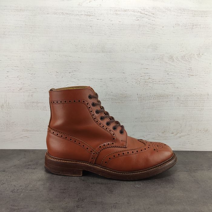 Bottes Alfred Sergent Pointure 7 En Cuir Noir - Occasion