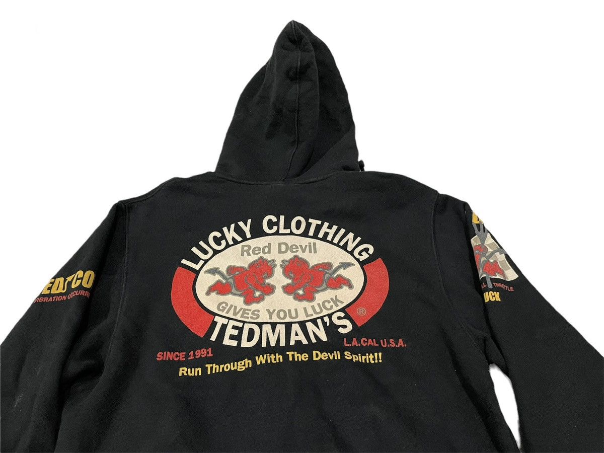 Japanese Brand Vintage Tedman’s Limited Edition Lucky Red Devil Hoodie Size US S / EU 44-46 / 1 - 3 Thumbnail