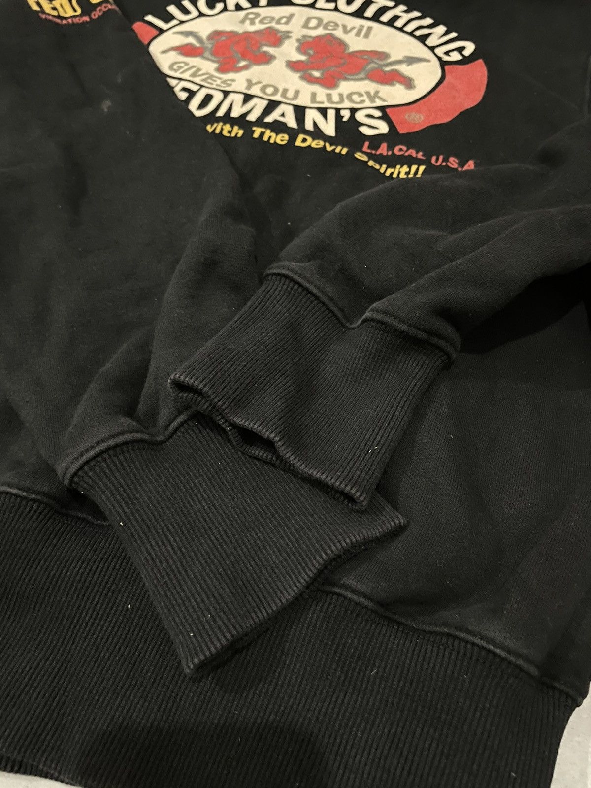 Japanese Brand Vintage Tedman’s Limited Edition Lucky Red Devil Hoodie Size US S / EU 44-46 / 1 - 5 Thumbnail