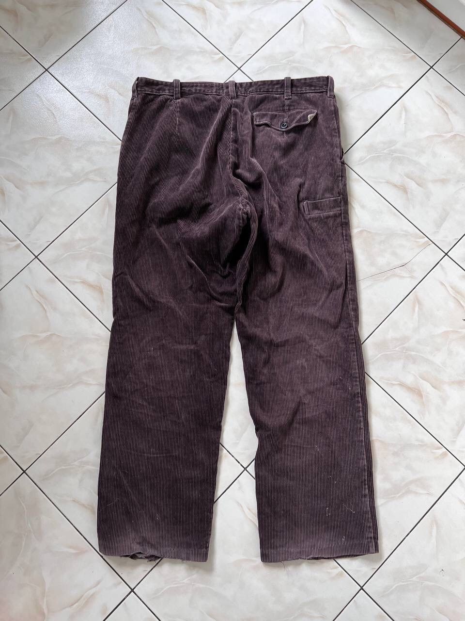 Vintage 90s Corduroy Pants Brown vintage baggy y2k rock punk Size US 36 / EU 52 - 2 Thumbnail