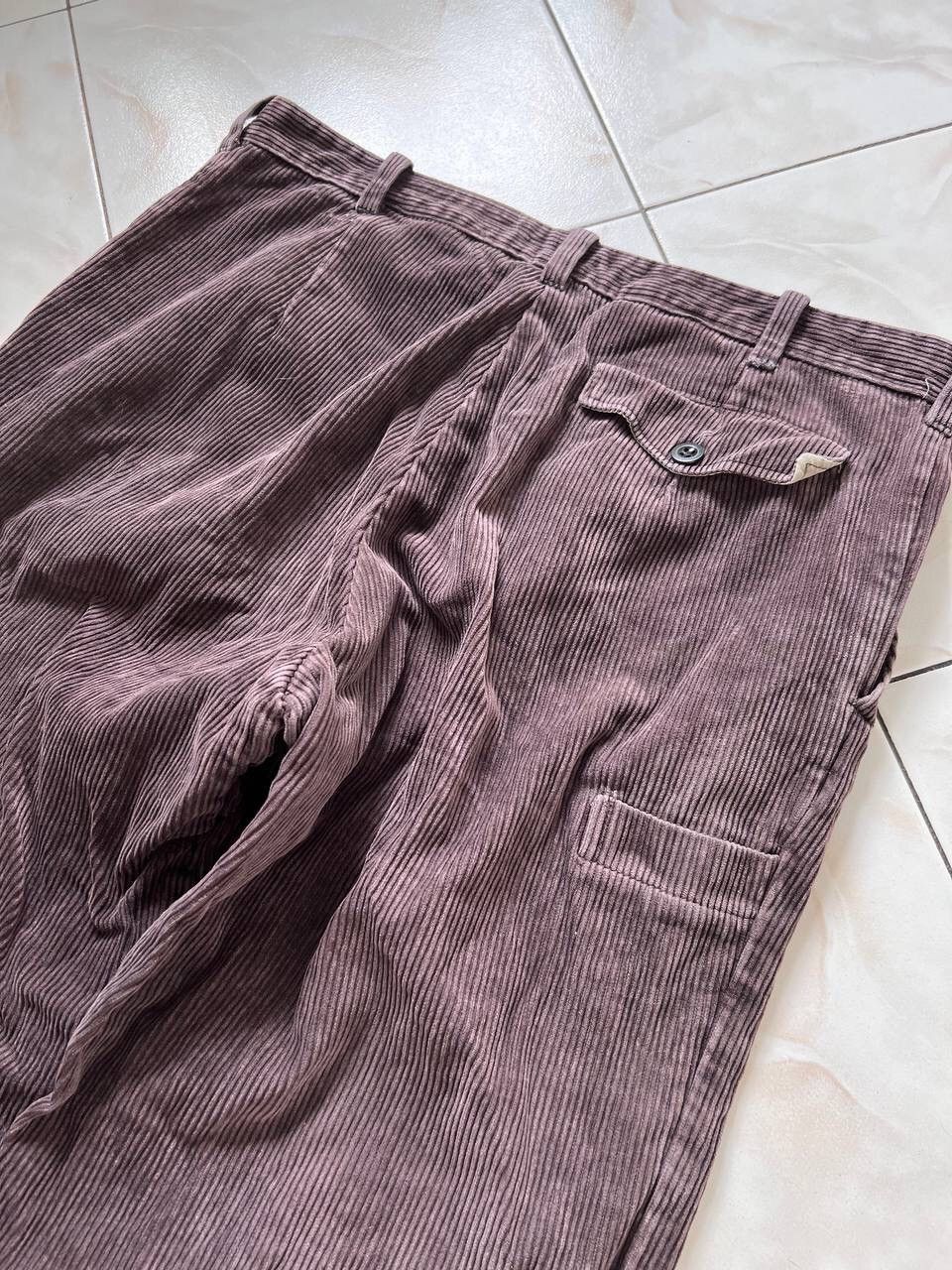 Vintage 90s Corduroy Pants Brown vintage baggy y2k rock punk Size US 36 / EU 52 - 6 Thumbnail