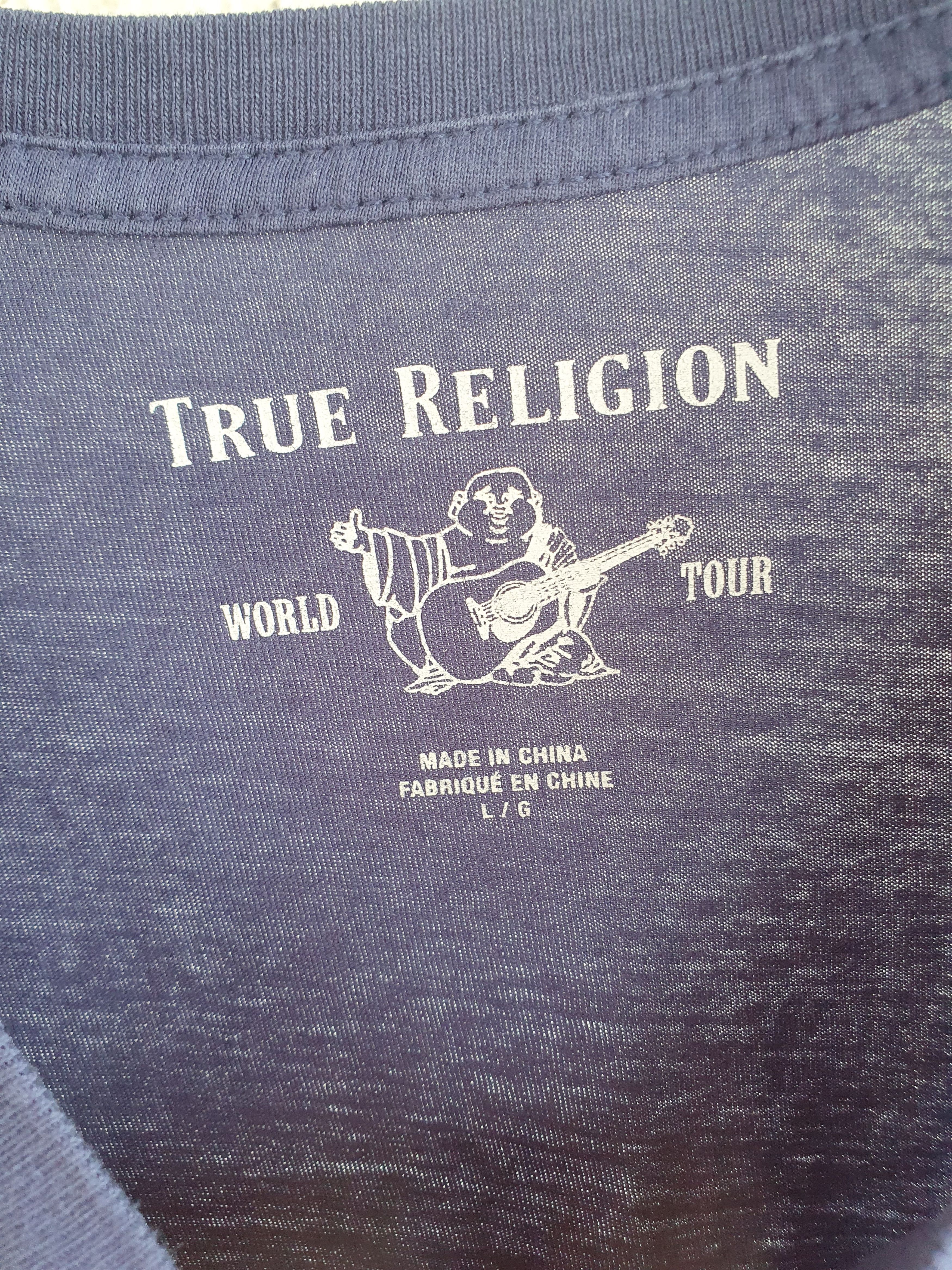 True Religion True Religion Big Logo Budda SWAG tee,sz L Size US L / EU 52-54 / 3 - 6 Thumbnail
