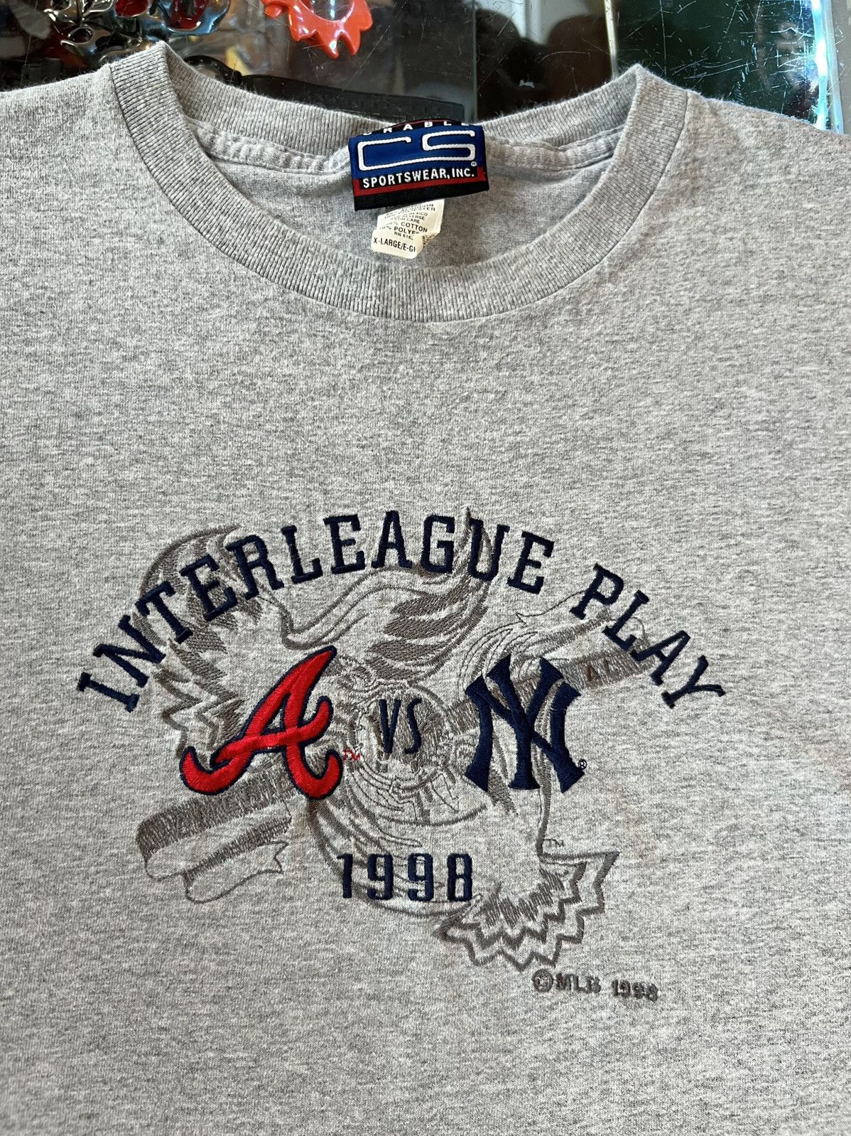 New York Yankees × Vintage Vintage Yankees Braves World Series Shirt Size US XL / EU 56 / 4 - 1 Thumbnail
