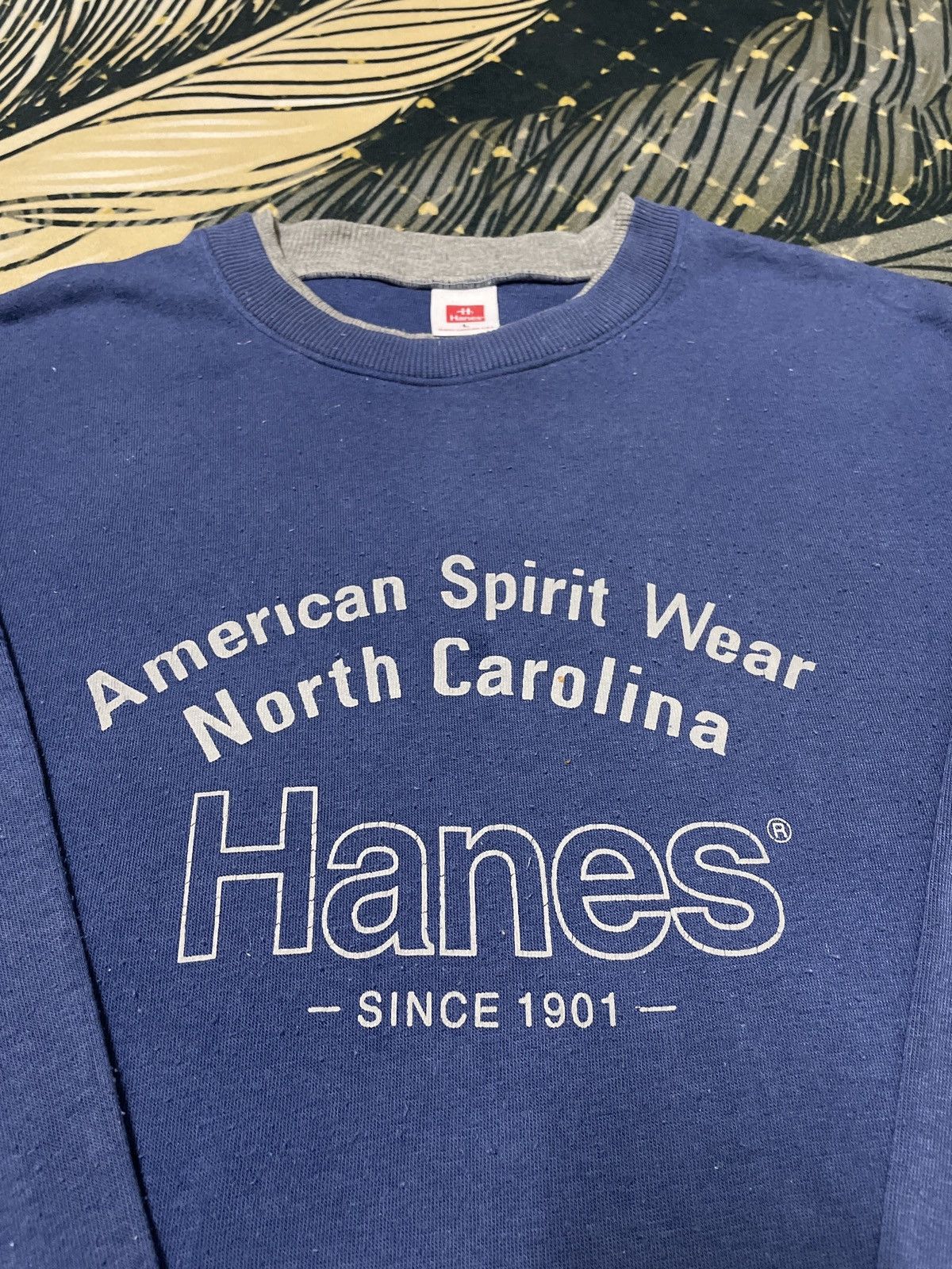 Hanes × Vintage Vintage Hanes American Spirit Wear North Carolina Size US L / EU 52-54 / 3 - 2 Thumbnail