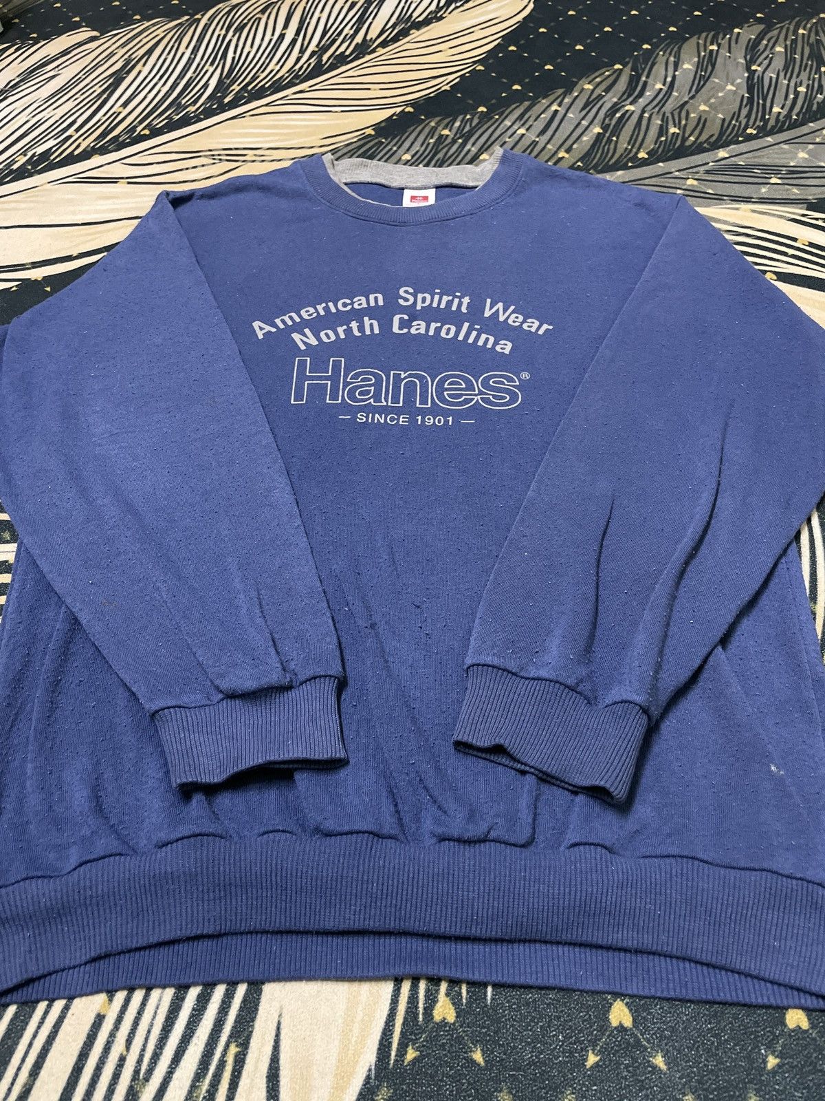 Hanes × Vintage Vintage Hanes American Spirit Wear North Carolina Size US L / EU 52-54 / 3 - 3 Thumbnail