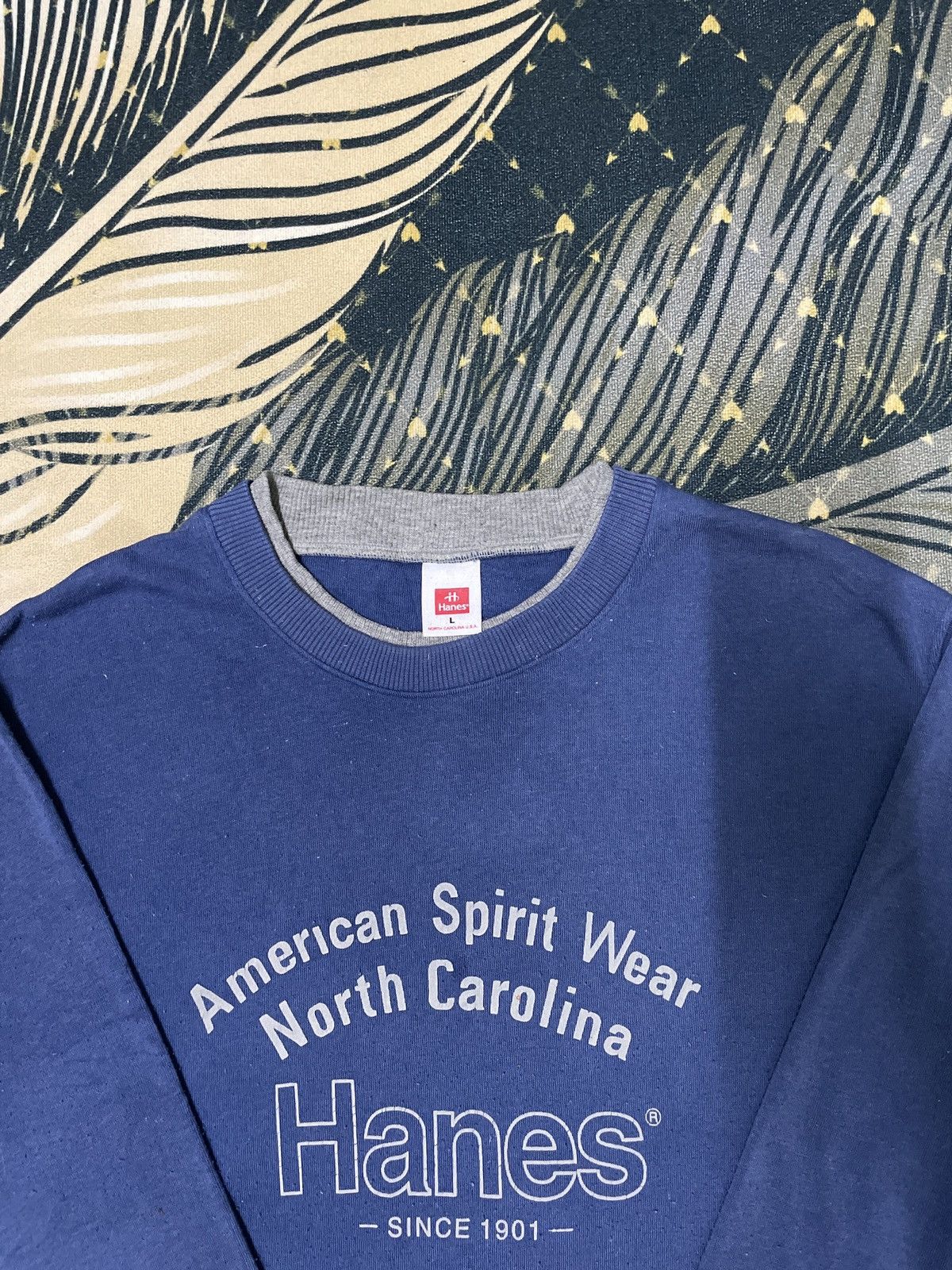 Hanes × Vintage Vintage Hanes American Spirit Wear North Carolina Size US L / EU 52-54 / 3 - 4 Thumbnail