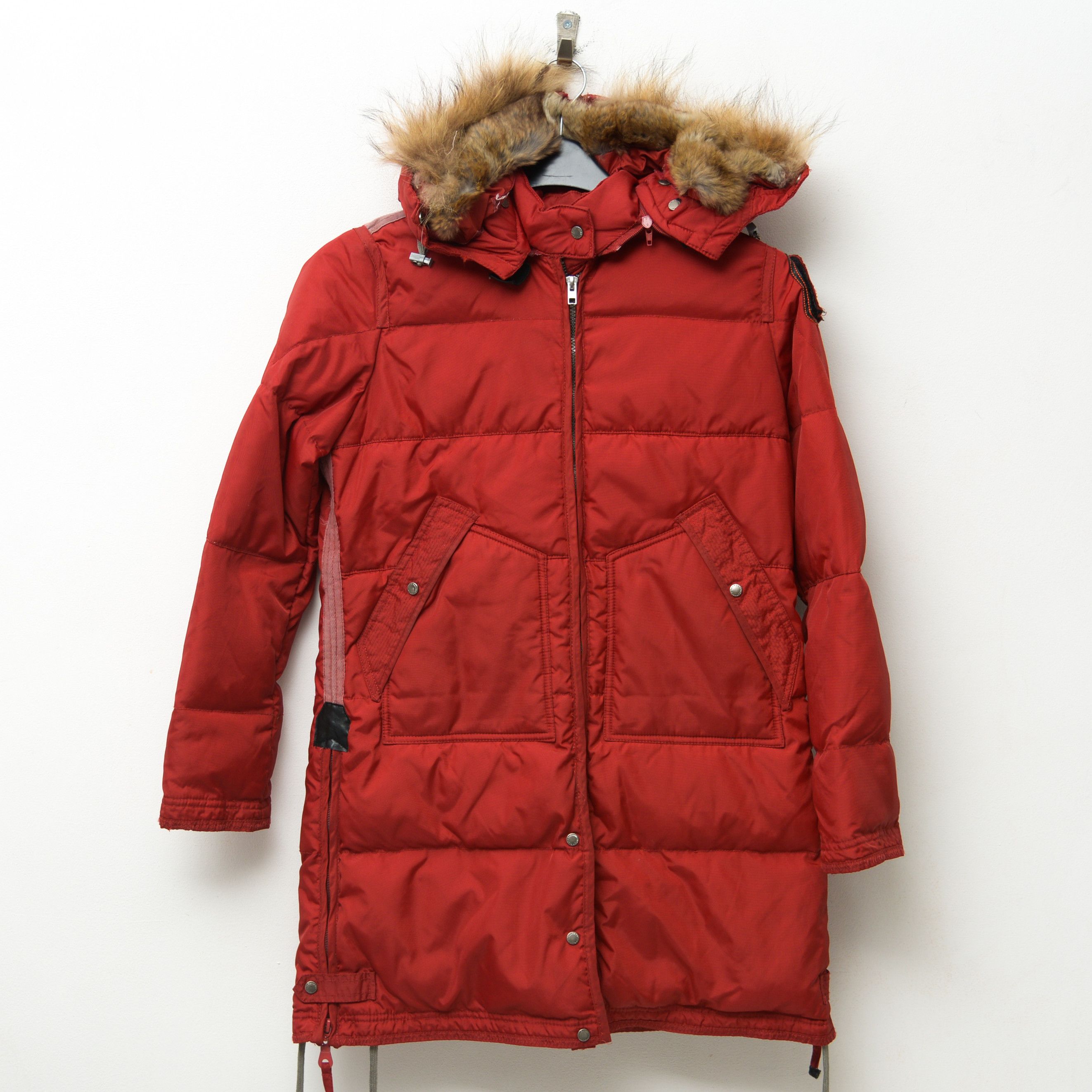 Parajumpers Down Parka Real Fur Hood S hooded Jacket Coat Padded Puffer Size S / US 4 / IT 40 - 1 Thumbnail