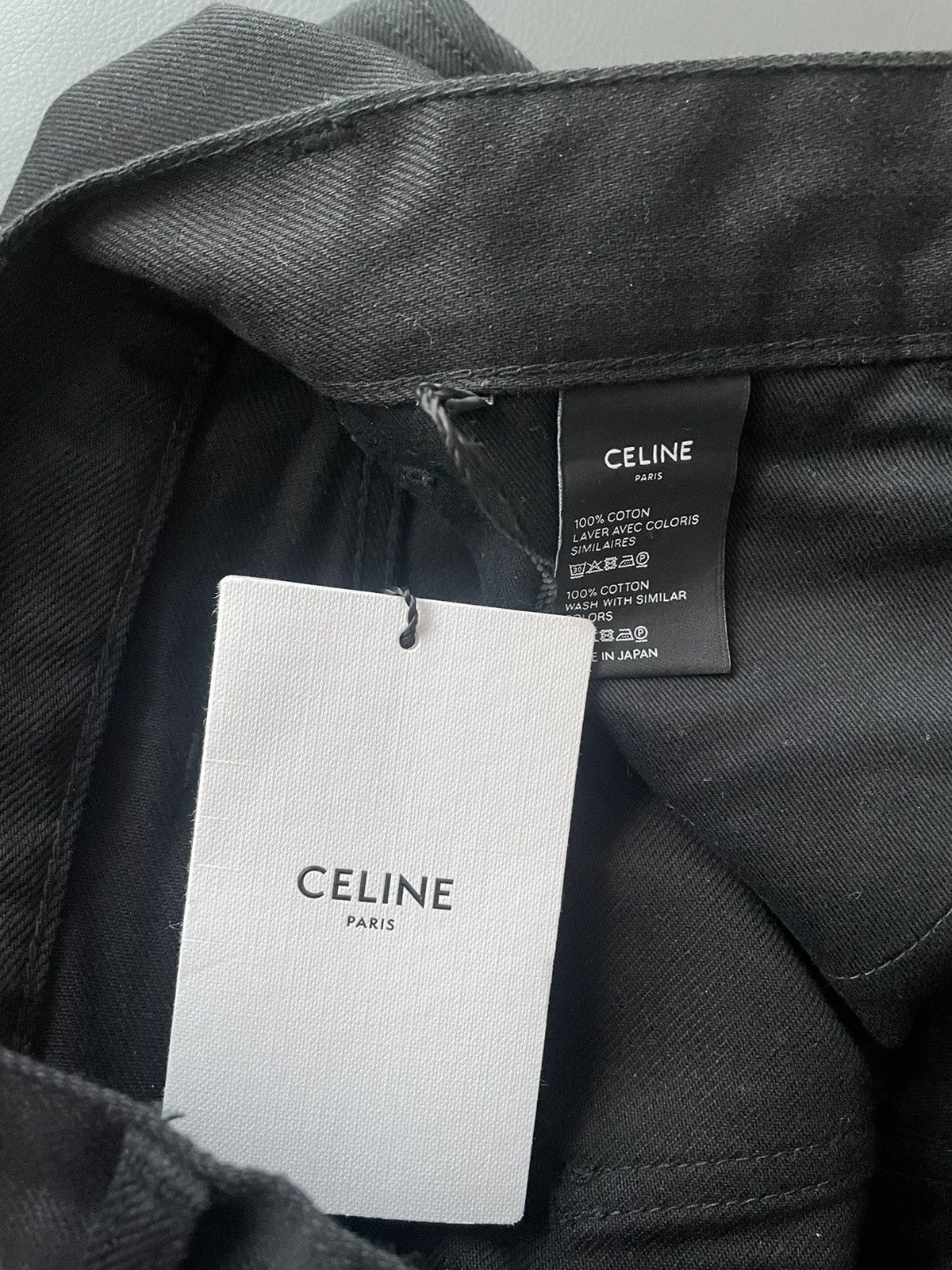 Celine × Hedi Slimane Runway SuperRare Iconic SL 001 Hedi Slimane Pure Black Denim Size US 27 - 7 Thumbnail