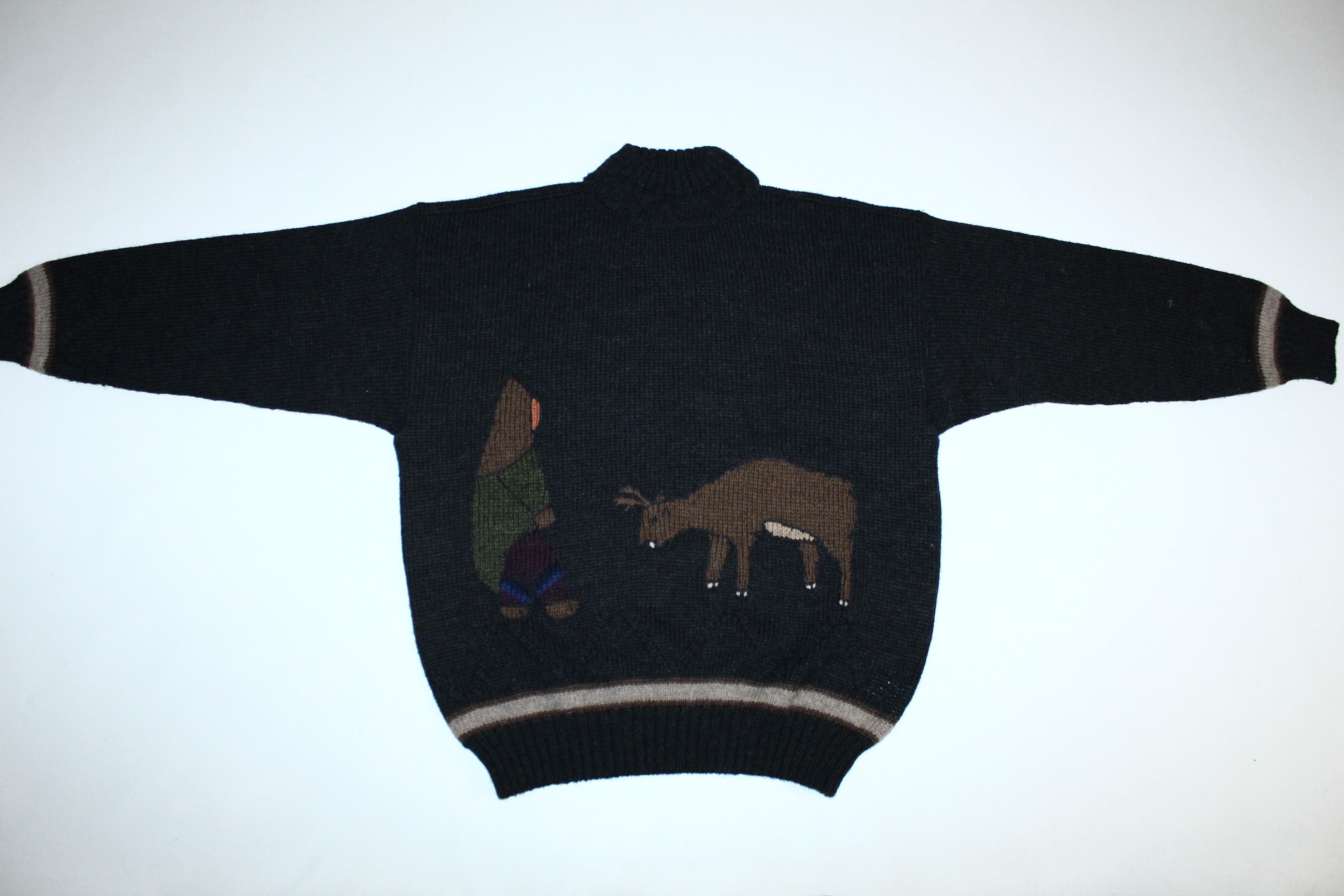 Jean Charles De Castelbajac RARE💥 JC de Castelbajac Wool Alpaca Knit Roll neck Sweater Size US XL / EU 56 / 4 - 3 Thumbnail