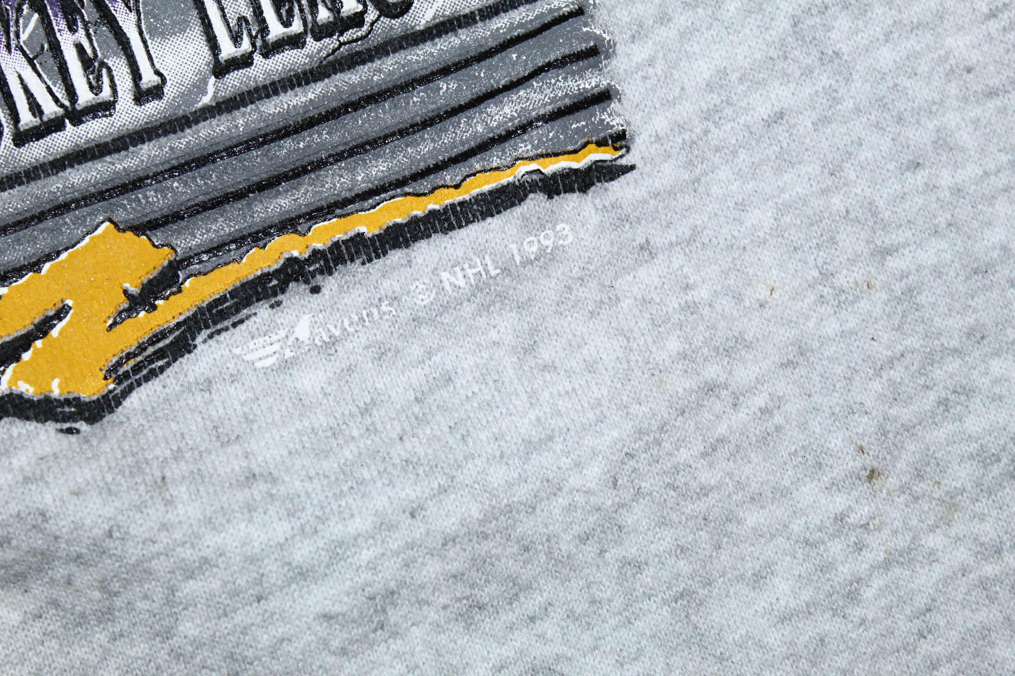 NHL RARE! 1993 The Mighty Ducks Big Logo Melange Gray Sweats Size US M / EU 48-50 / 2 - 4 Thumbnail