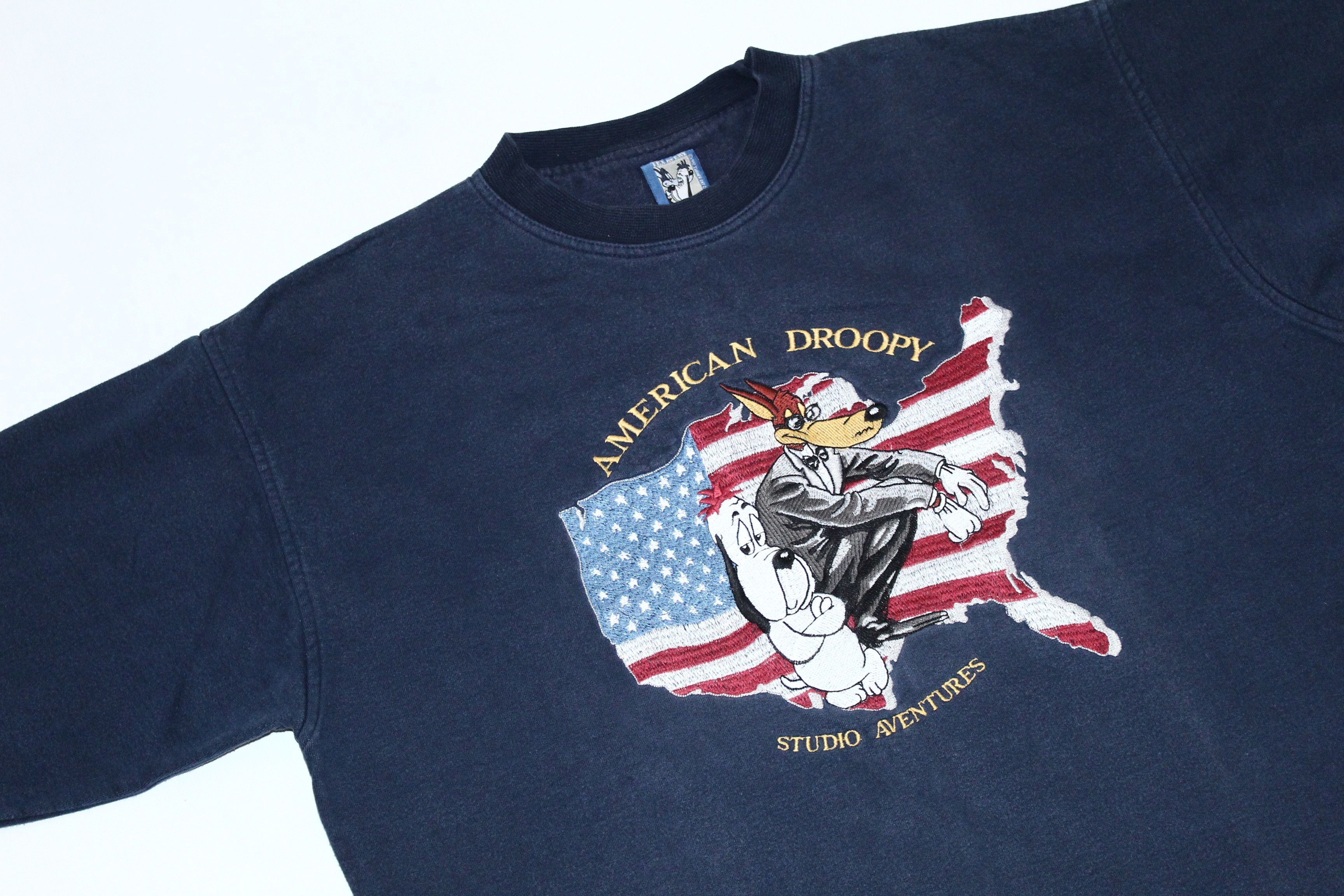 Cartoon Network RARE! 1992 Tex Avery Studio Aventures Droopy USA Sweats Size US XL / EU 56 / 4 - 4 Thumbnail