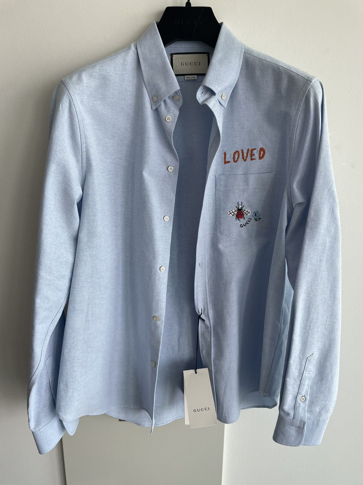 Gucci Brand New Limited Edition Rare LOVED Embroidery Logo Shirt Size US XL / EU 56 / 4 - 3 Thumbnail