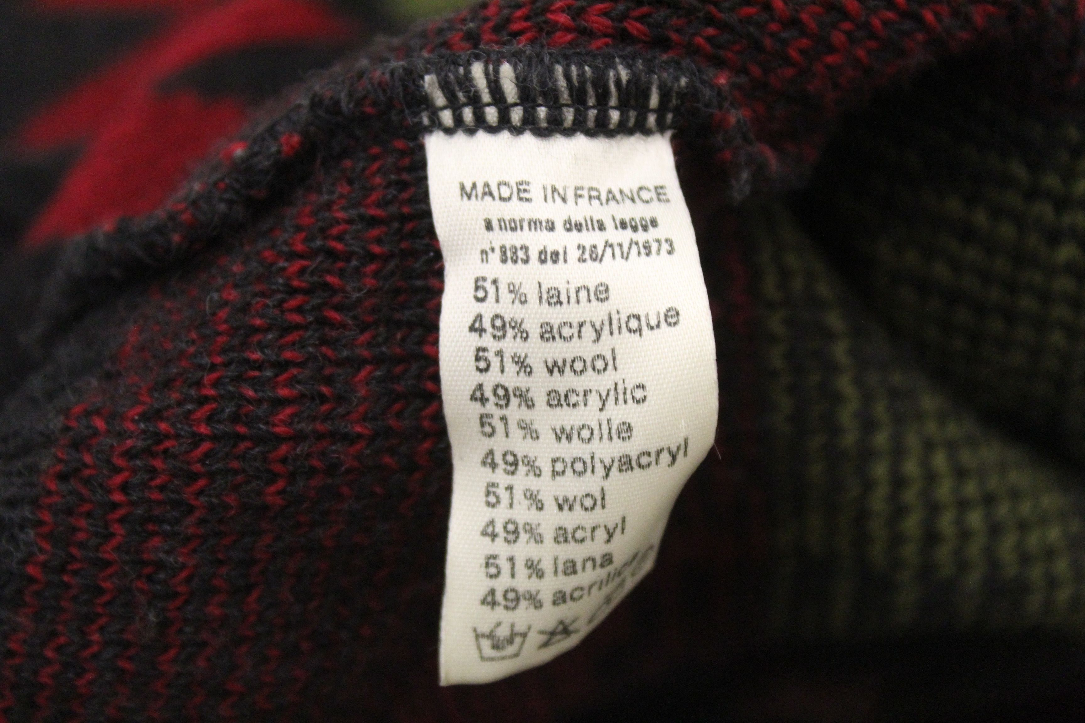 Lacoste 💥RARE💥 Chemise Lacoste Native Pattern Knit Crew Sweater Size US XXL / EU 58 / 5 - 6 Thumbnail