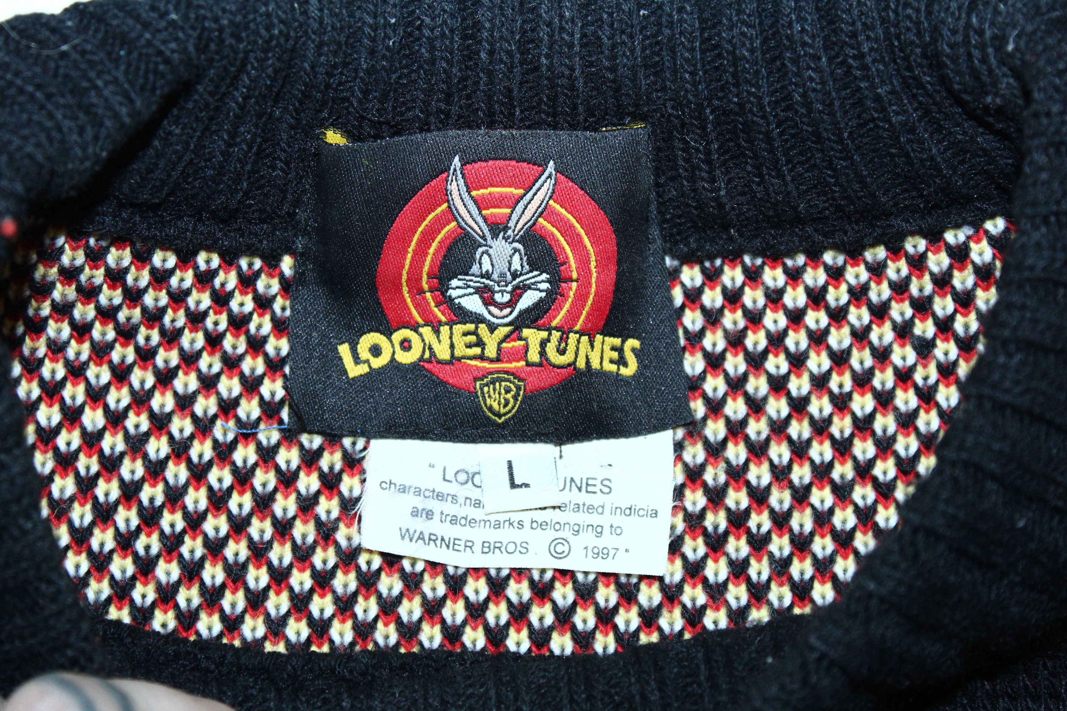 Vision Streetwear 🔥🔥🔥 RARE 90s Big Tweety Bird Knitted Jacquard Sweater Size US XL / EU 56 / 4 - 7 Thumbnail