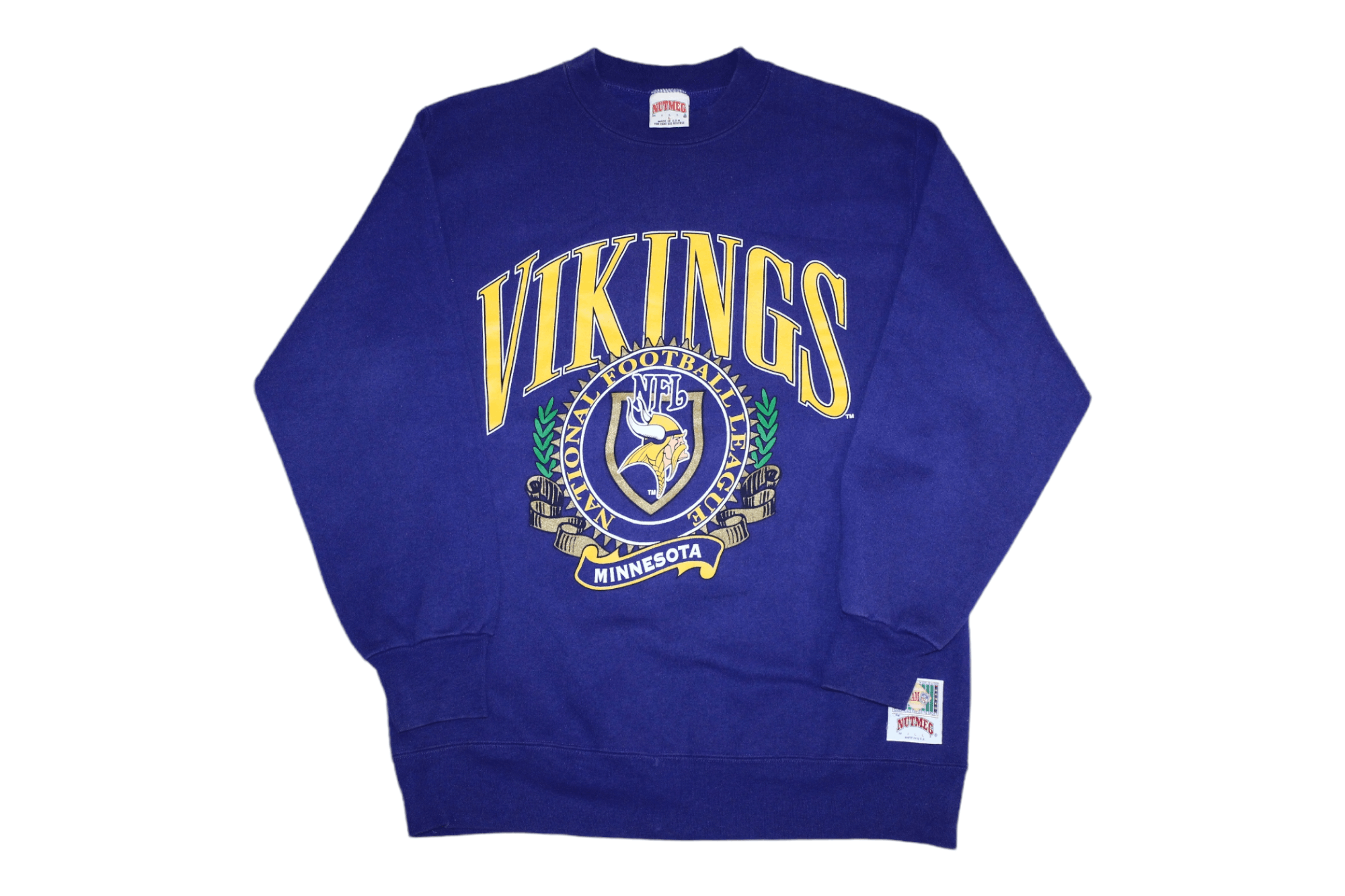 Nutmeg VTG💥90's Nutmeg NFL Minnesota Vikings Sweatshirt Size US L / EU 52-54 / 3 - 1 Thumbnail
