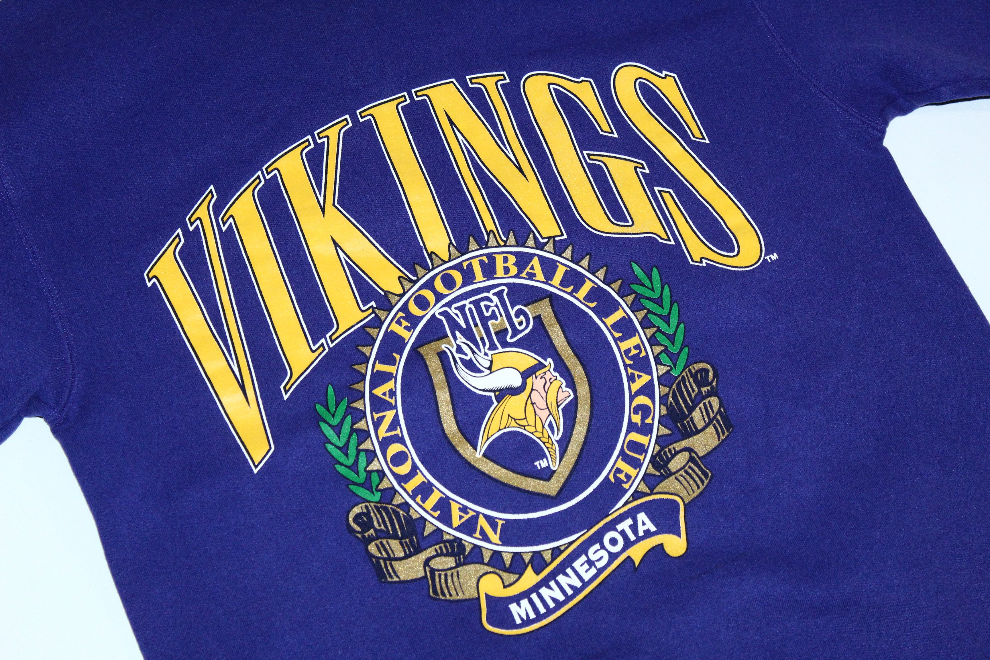 Nutmeg VTG💥90's Nutmeg NFL Minnesota Vikings Sweatshirt Size US L / EU 52-54 / 3 - 6 Thumbnail