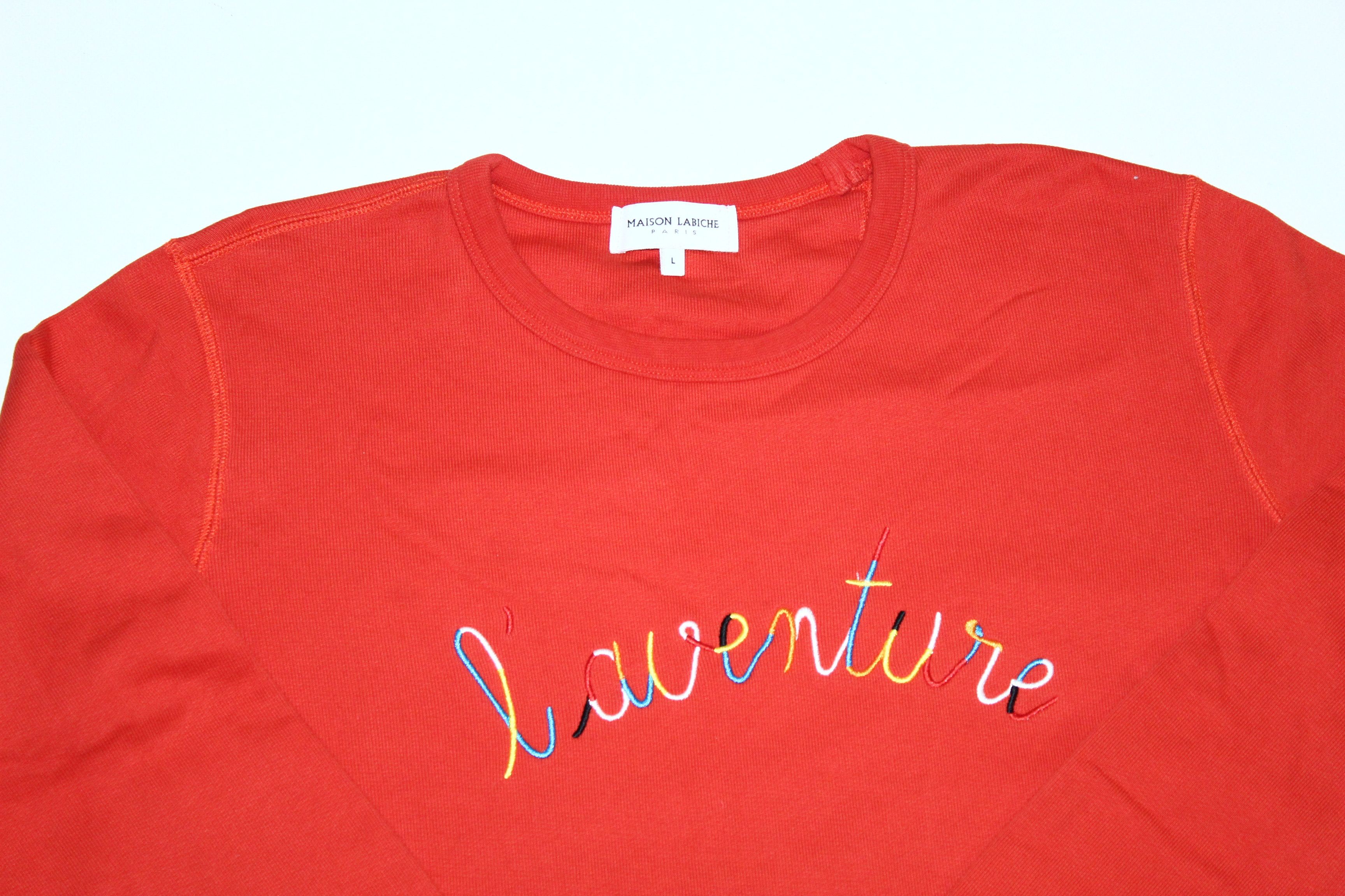 Maison Labiche 💥 MAISON LABICHE Paris Logo L'Aventure Sweatshirt Size US L / EU 52-54 / 3 - 2 Thumbnail